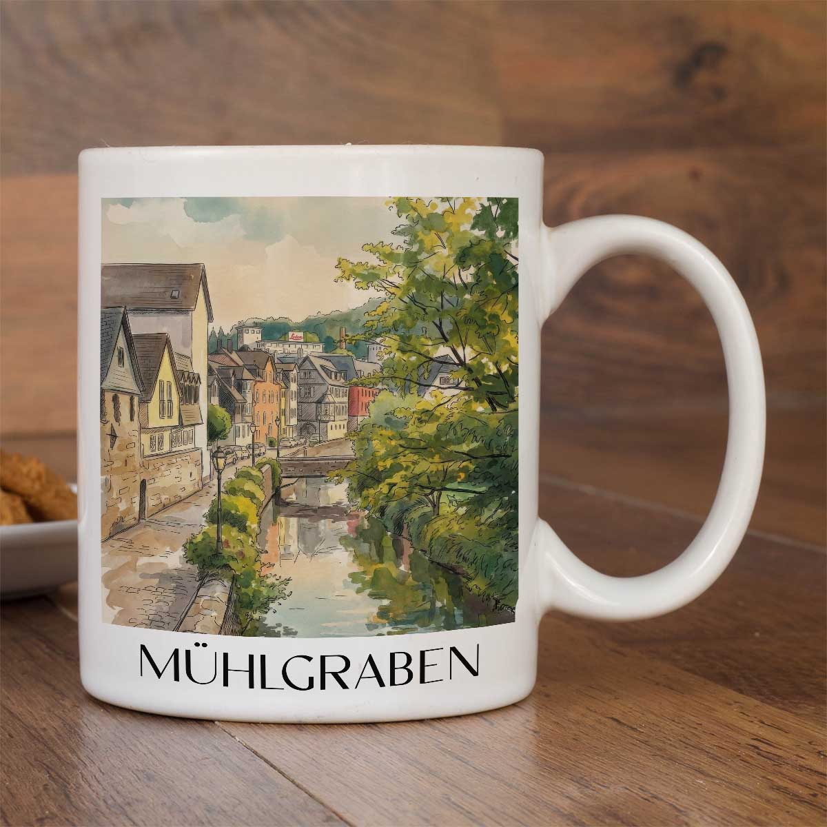mühlgraben-wetzlar-deutschland-kaffeebecher-aquarell