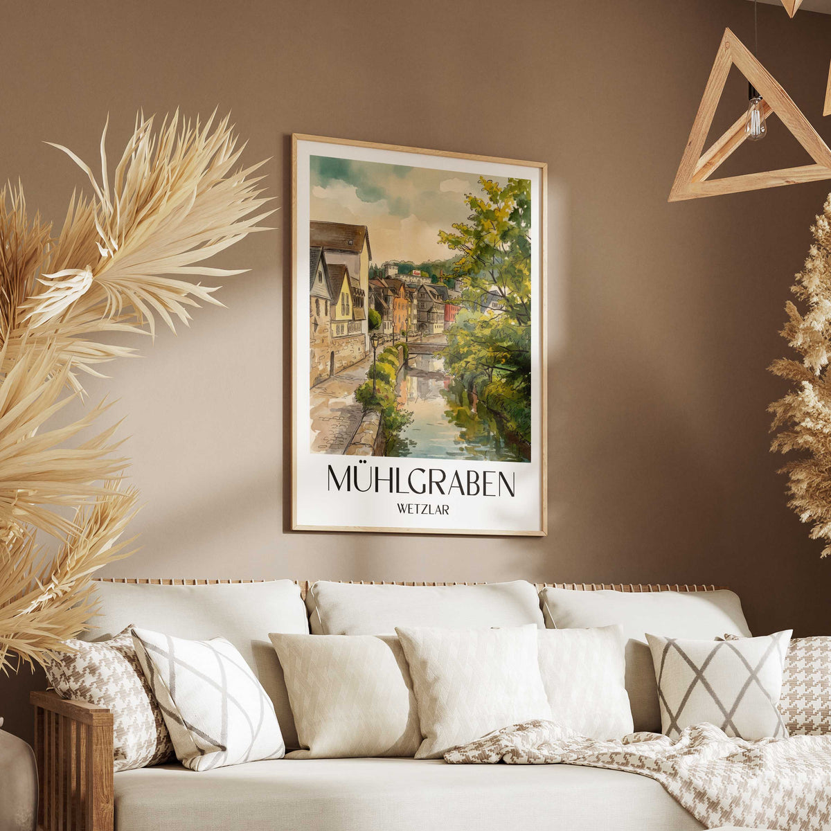 mühlgraben-wetzlar-deutschland-poster-aquarell