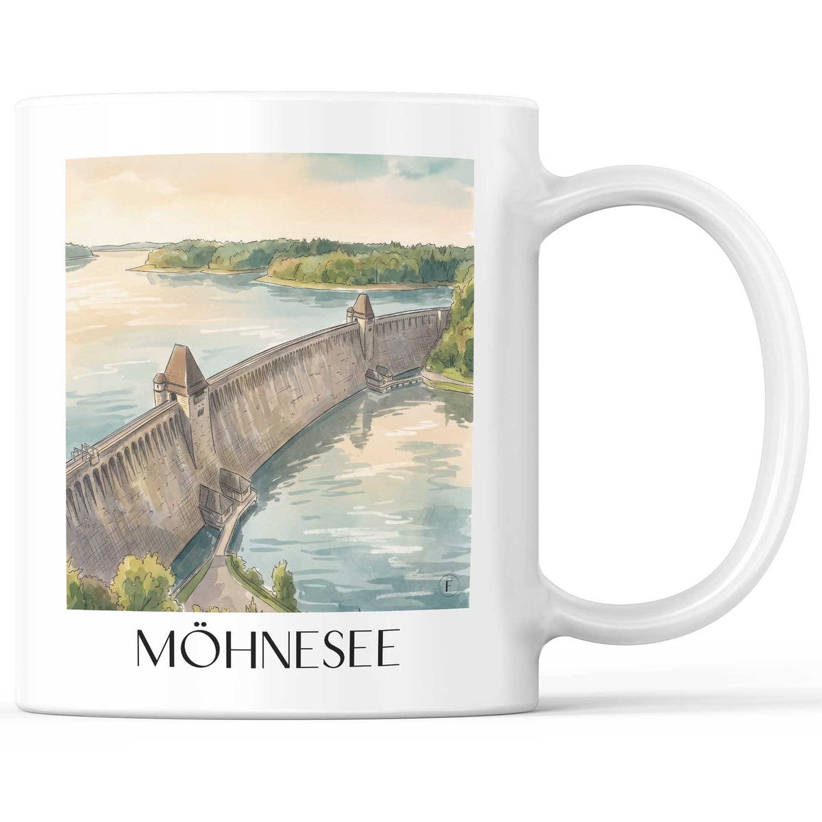 möhnesee-sauerland-deutschland-kaffeebecher-aquarell