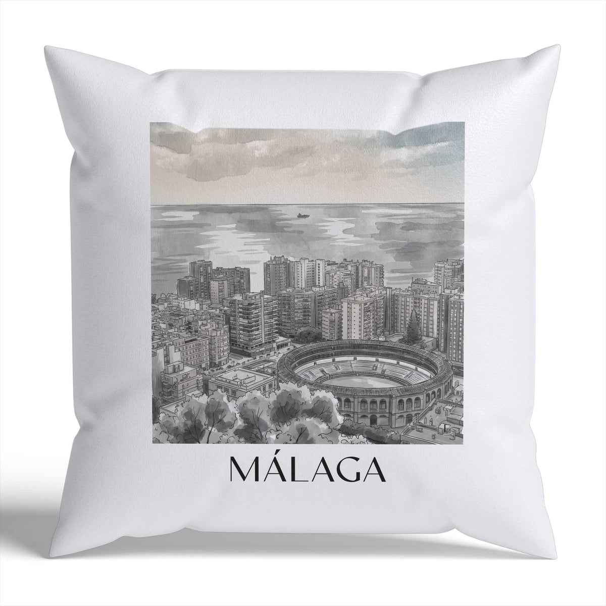 málaga-spanien-spanien-kissenbezug-aquarell-schwarz-weiss