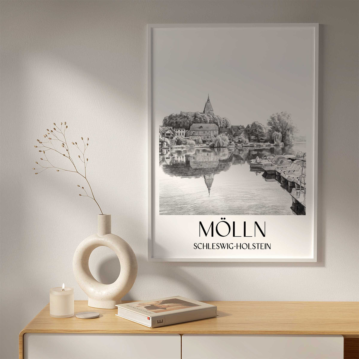 mölln-schleswig-holstein-deutschland-poster-bleistift-zeichnung-drawing