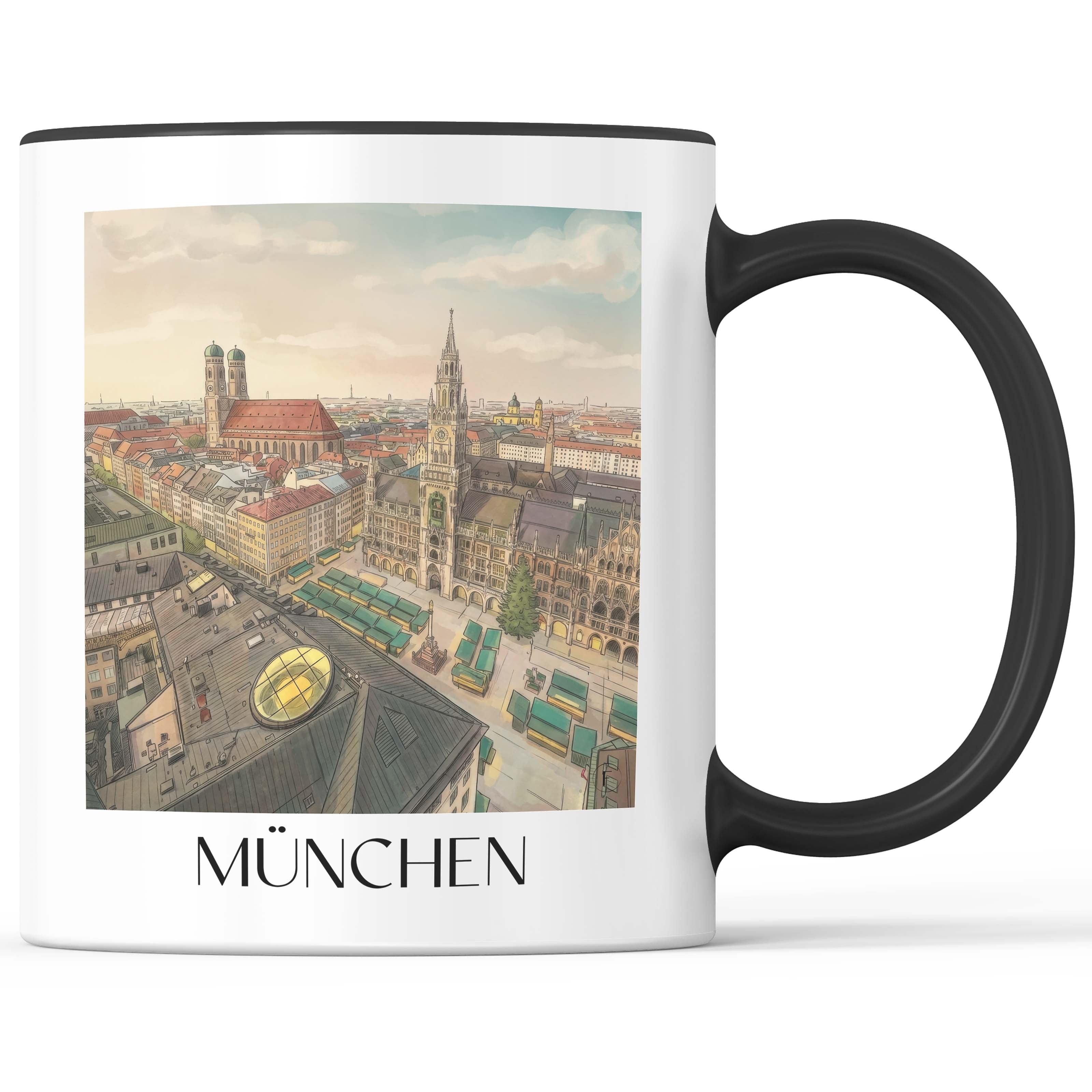 münchen-deutschland-kaffeebecher-aquarell