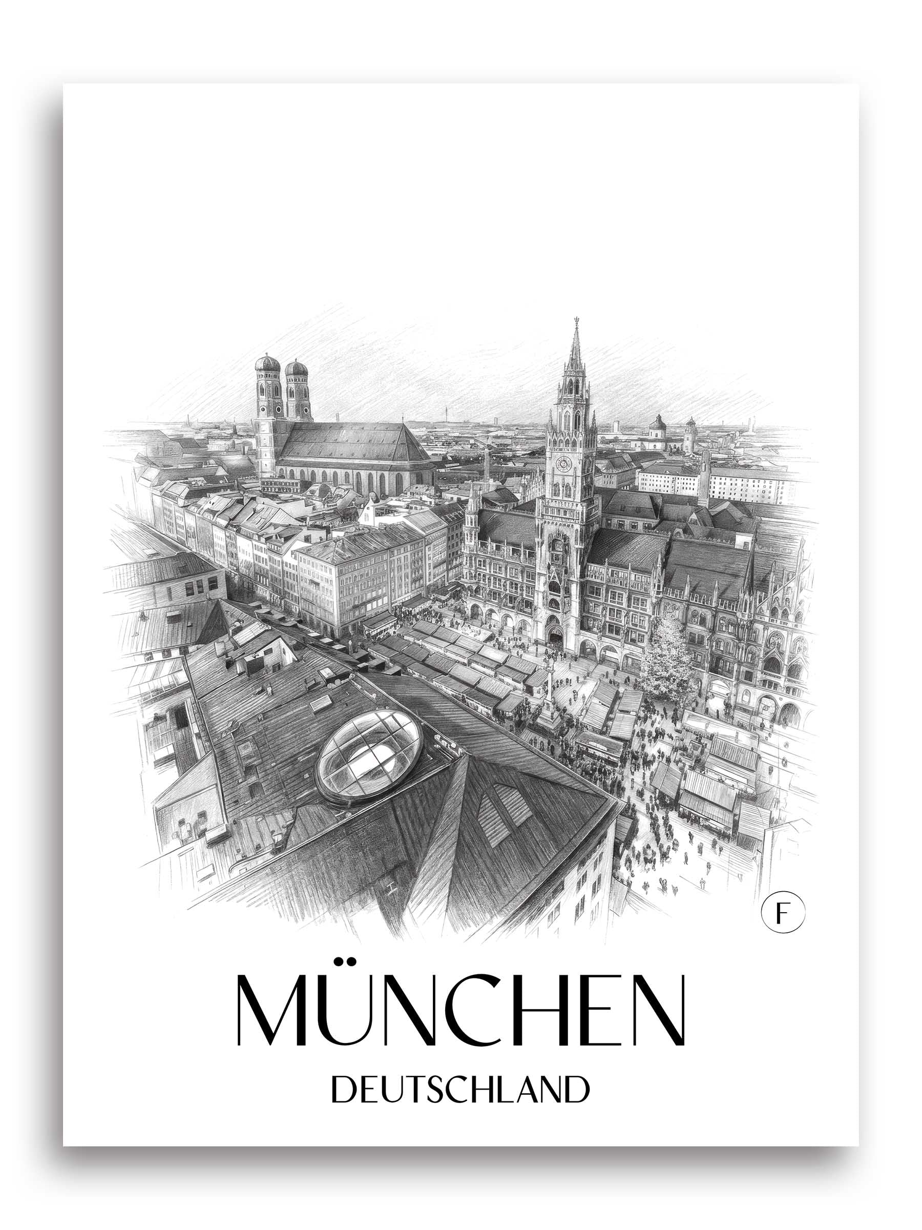 münchen-deutschland-poster-bleistift-zeichnung-drawing