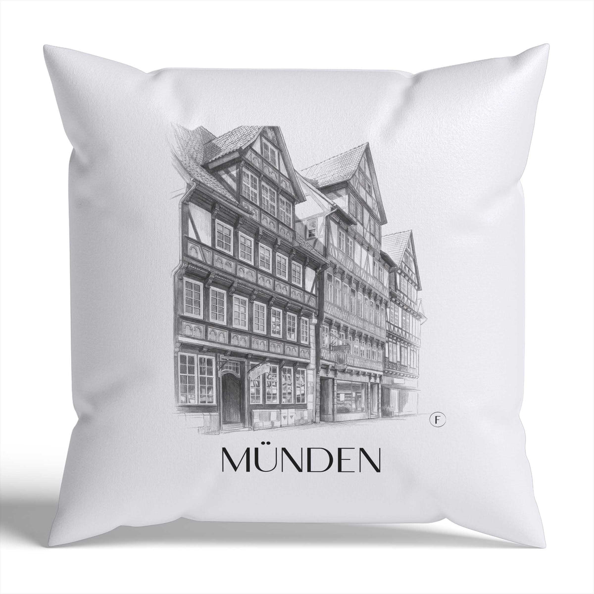 münden-niedersachsen-deutschland-kissenbezug-bleistift-zeichnung-drawing