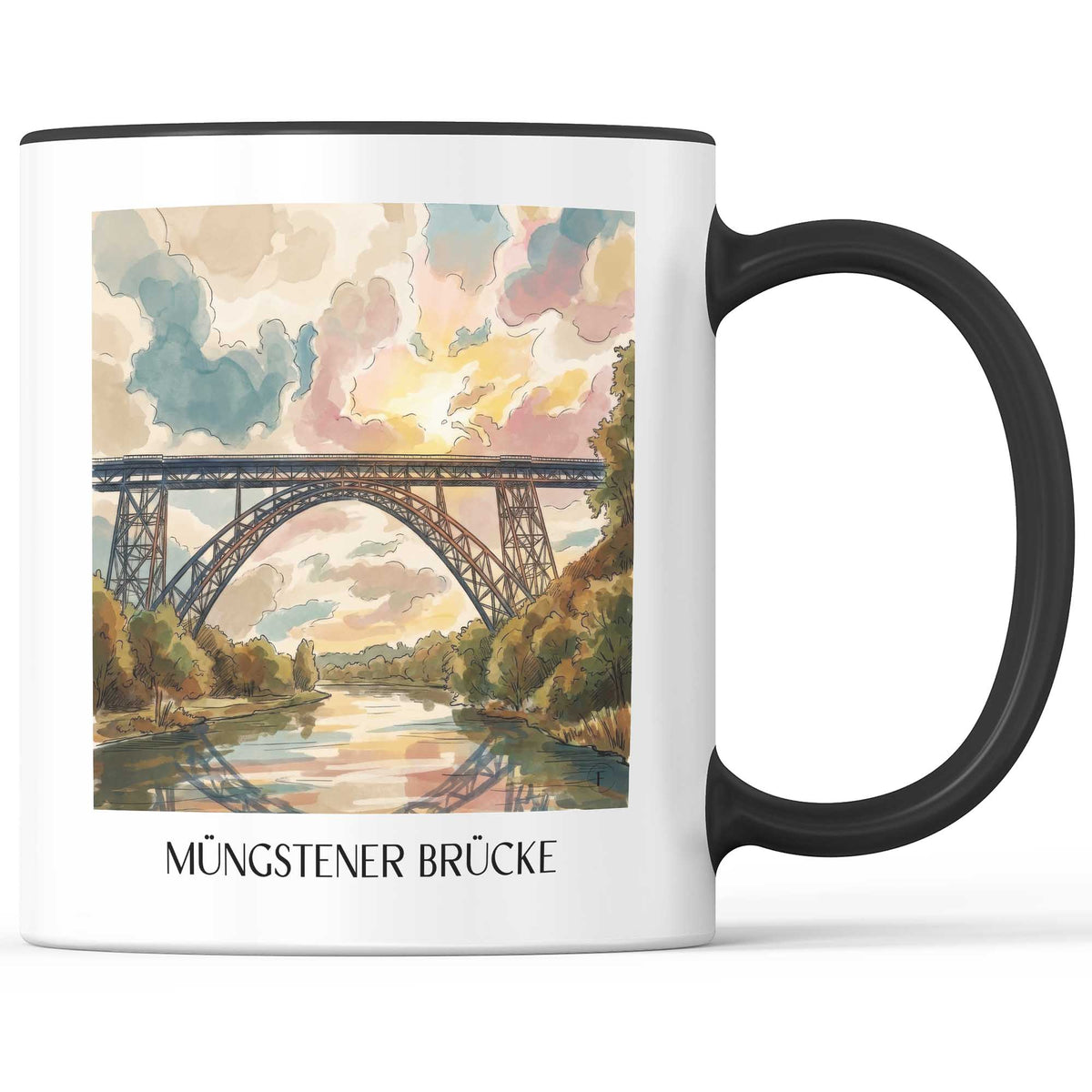 müngstener-brücke-remscheid-deutschland-kaffeebecher-aquarell