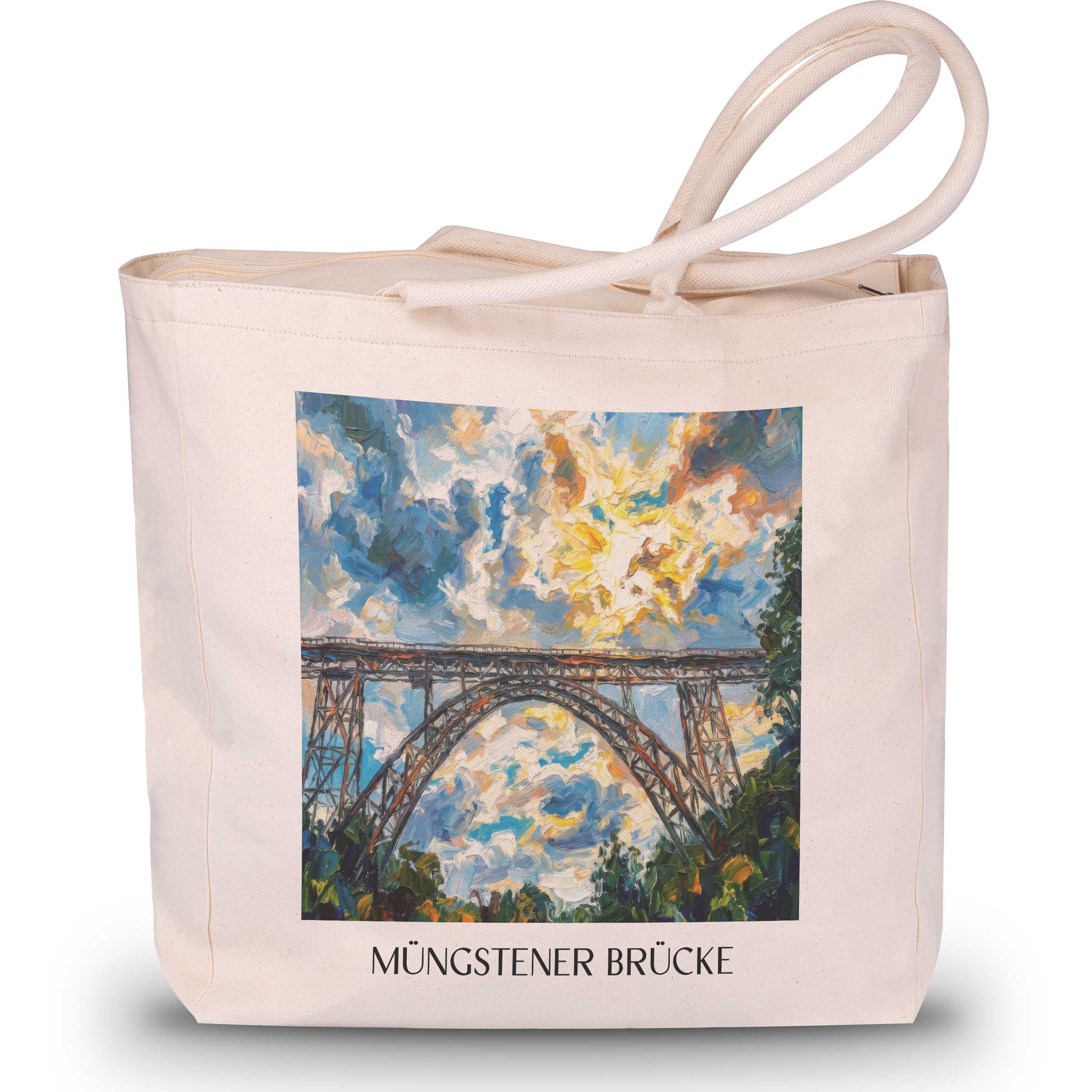 müngstener-brücke-remscheid-deutschland-einkaufstasche-oil-painting-oelgemaelde