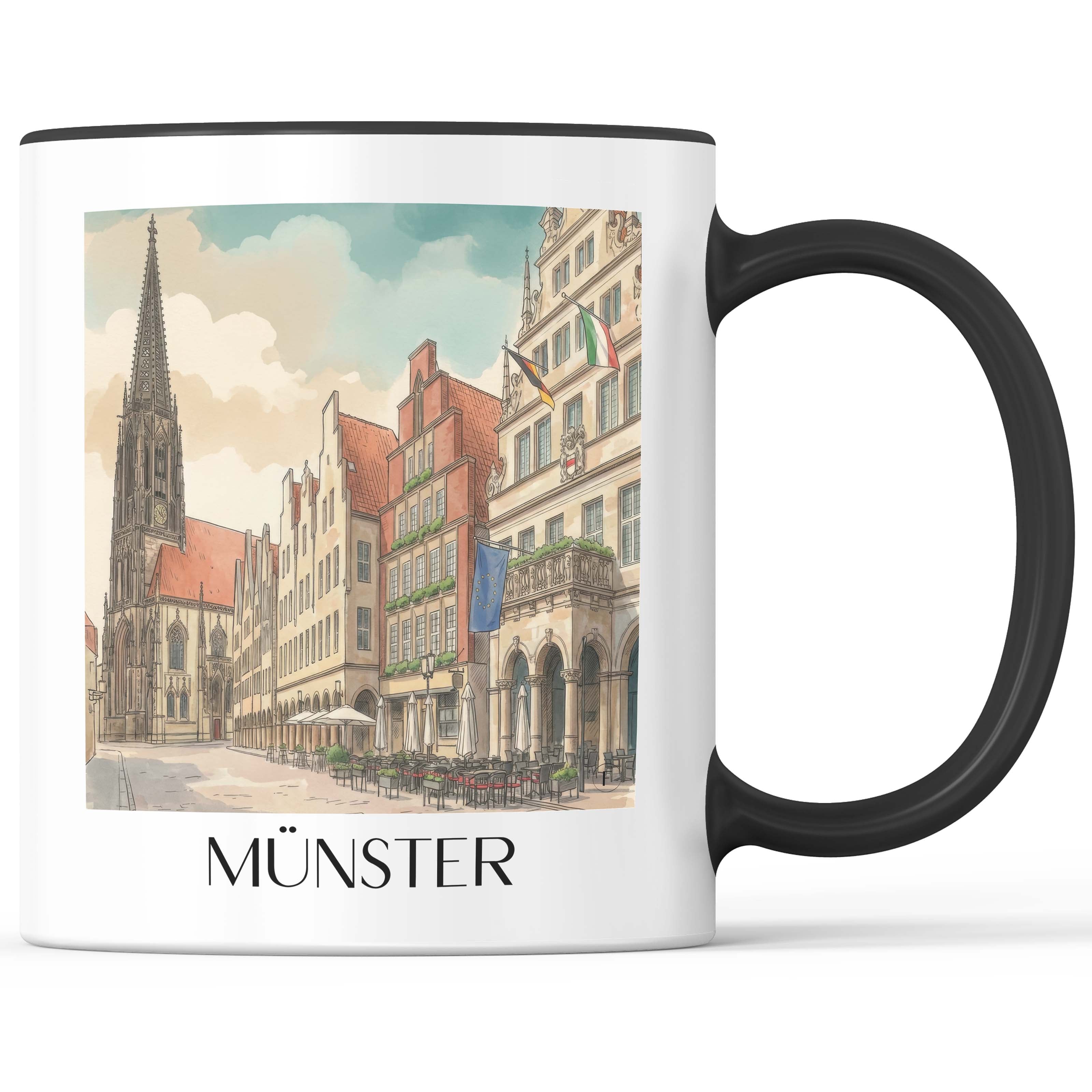 münster-deutschland-kaffeebecher-aquarell