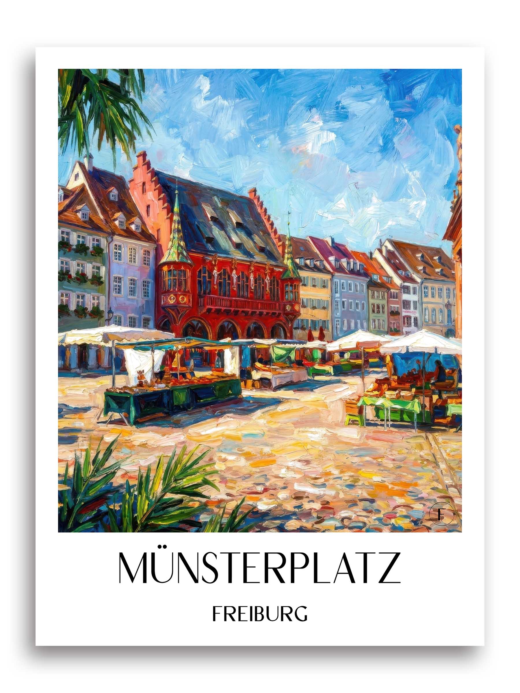 münsterplatz-freiburg-deutschland-poster-oil-painting-oelgemaelde