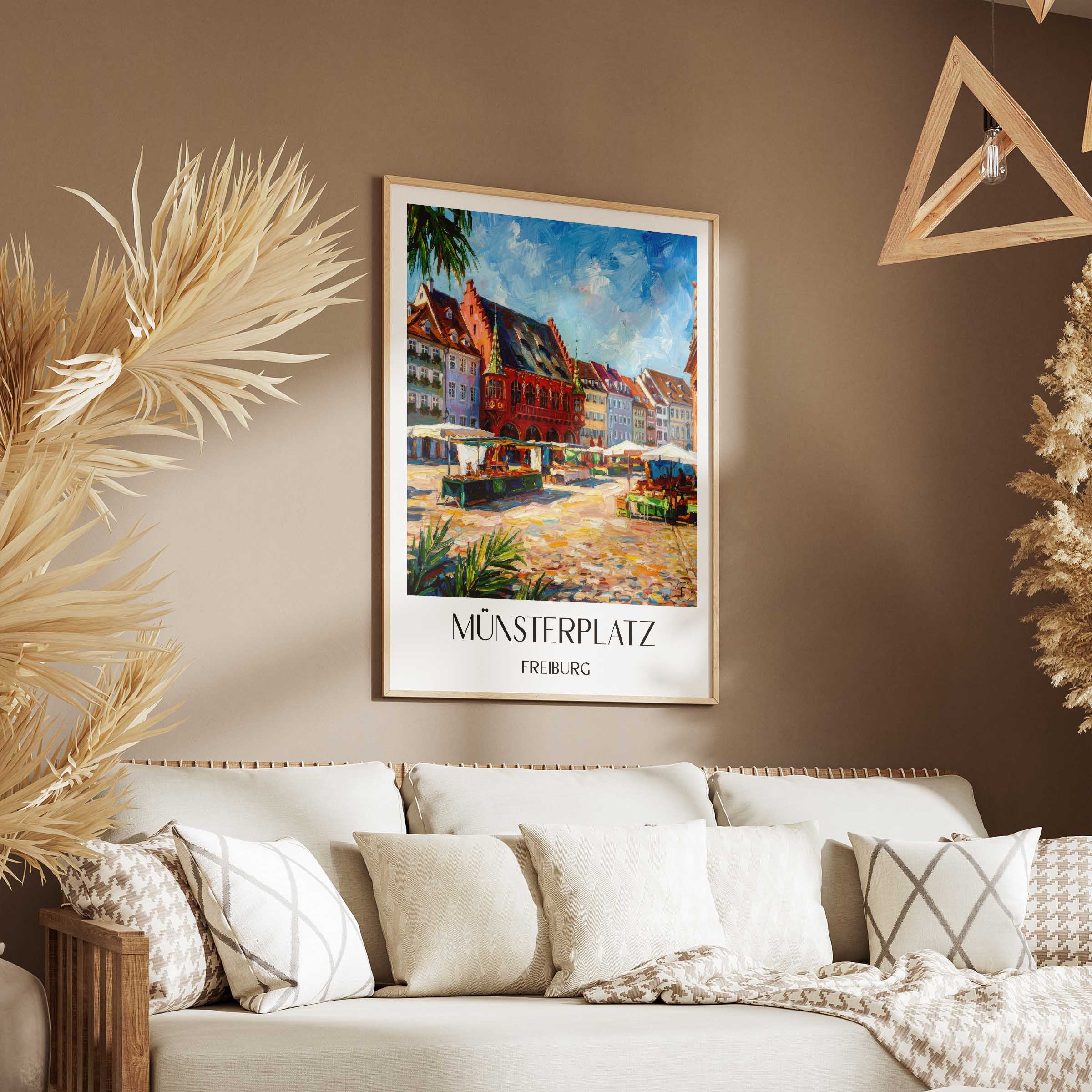 münsterplatz-freiburg-deutschland-poster-oil-painting-oelgemaelde