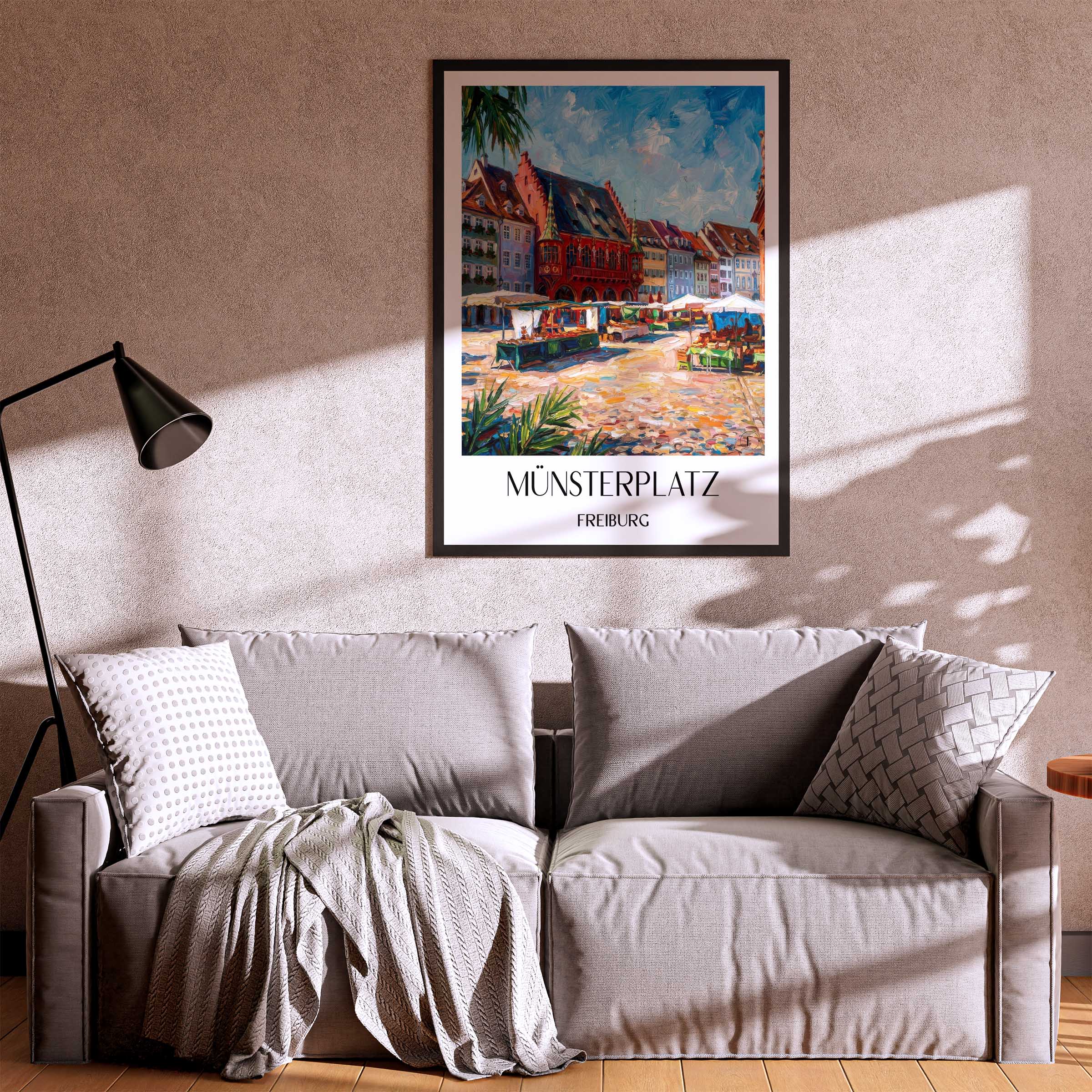 münsterplatz-freiburg-deutschland-poster-oil-painting-oelgemaelde
