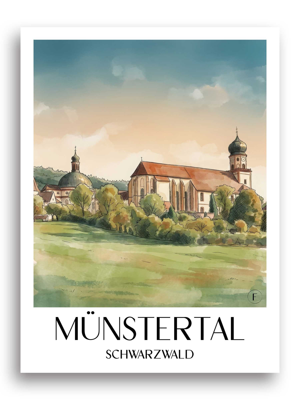münstertal-schwarzwald-deutschland-poster-aquarell