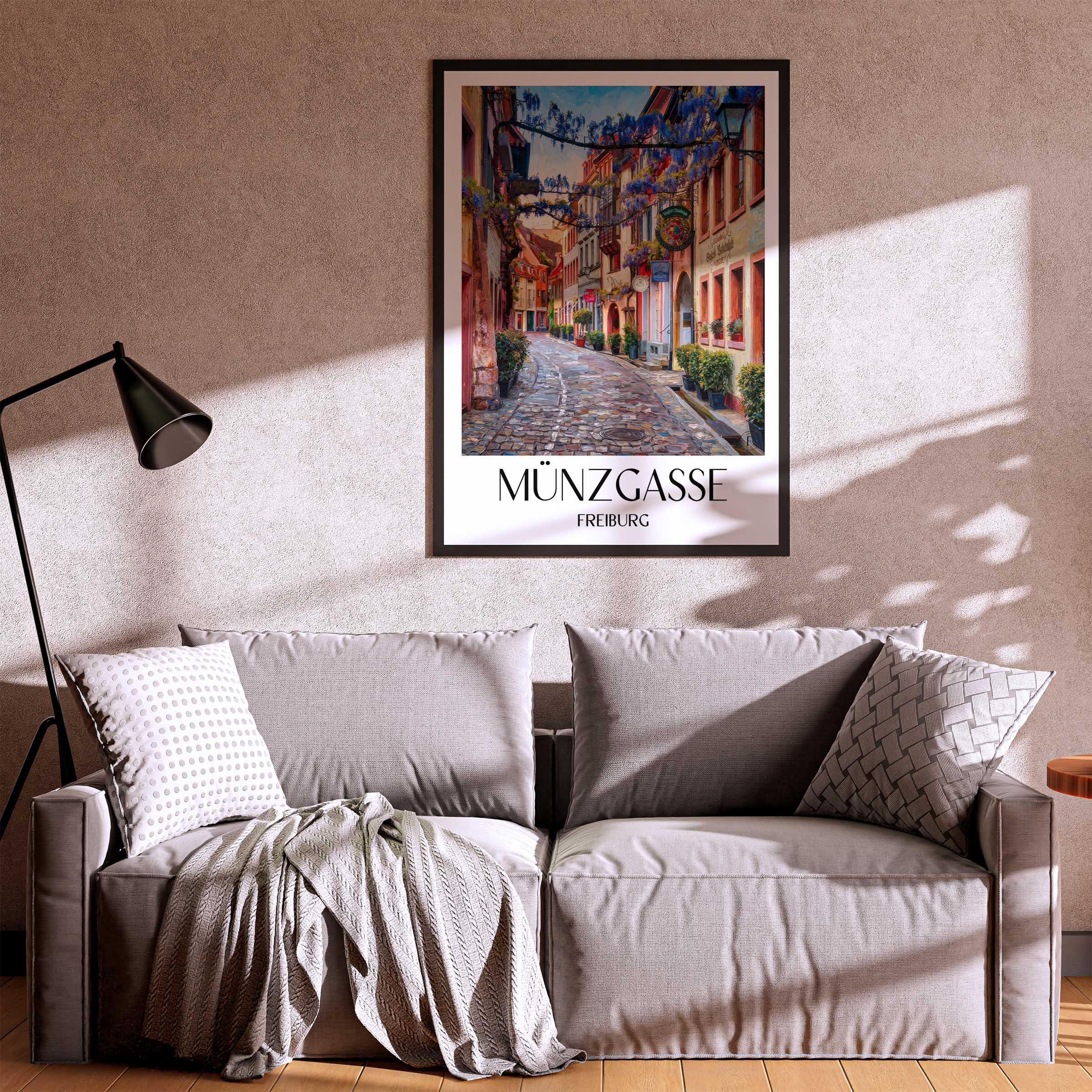 münzgasse-freiburg-deutschland-poster-oil-painting-oelgemaelde