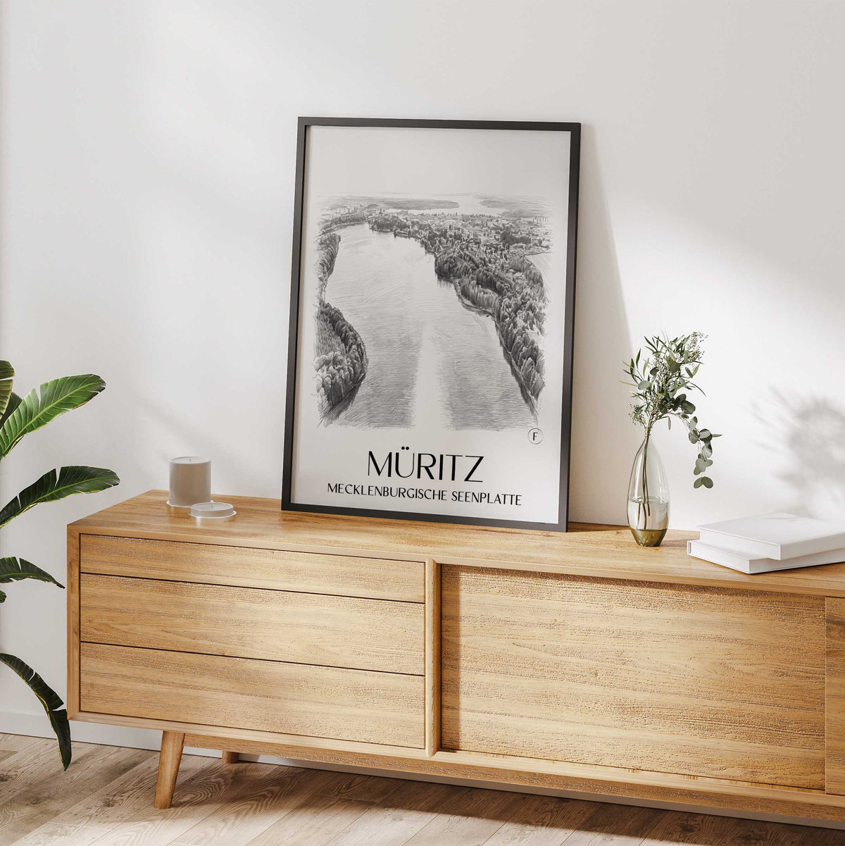 müritz-mecklenburgische-seenplatte-deutschland-poster-bleistift-zeichnung-drawing