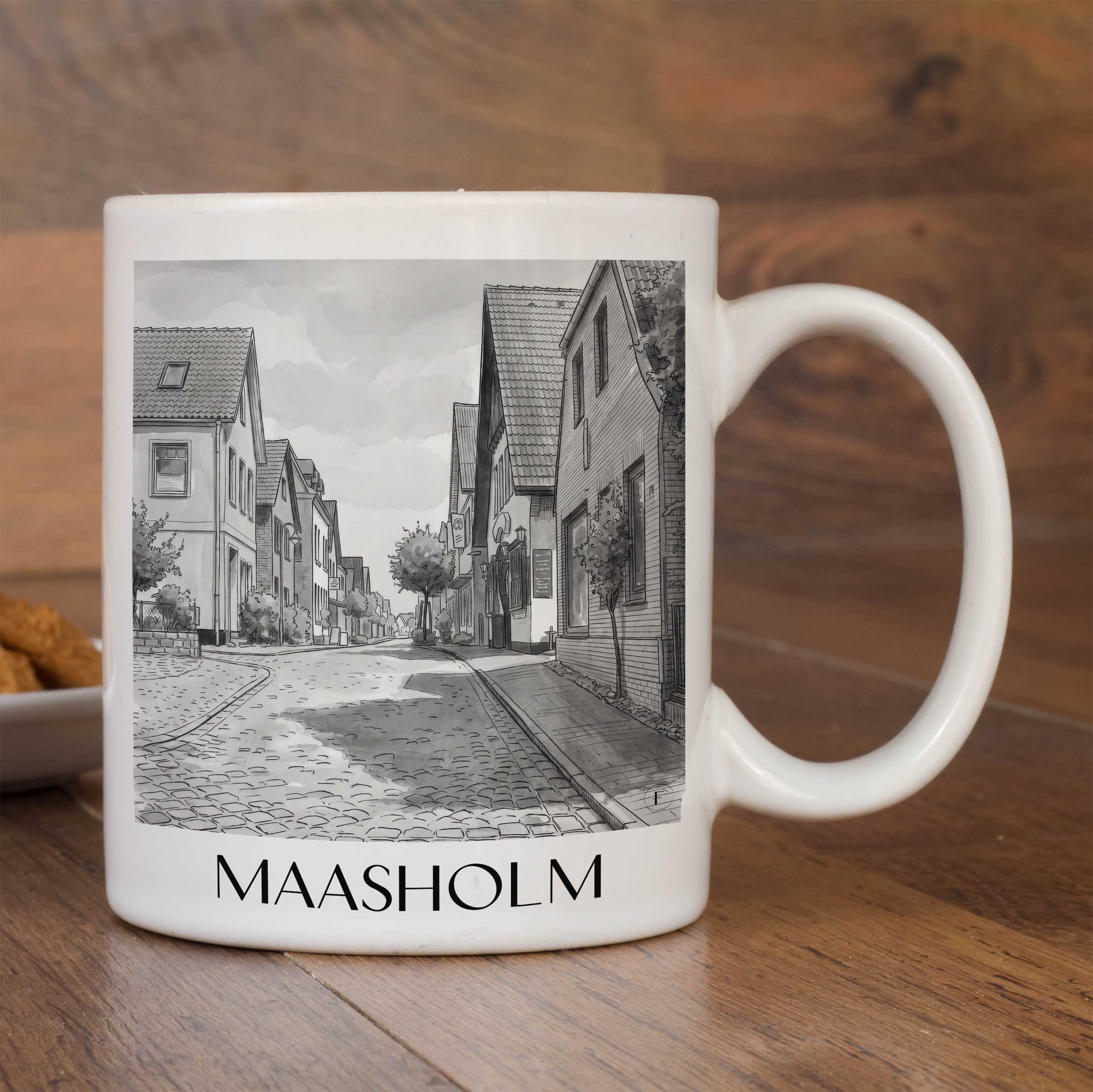 maasholm-schleswig-deutschland-kaffeebecher-aquarell-schwarz-weiss