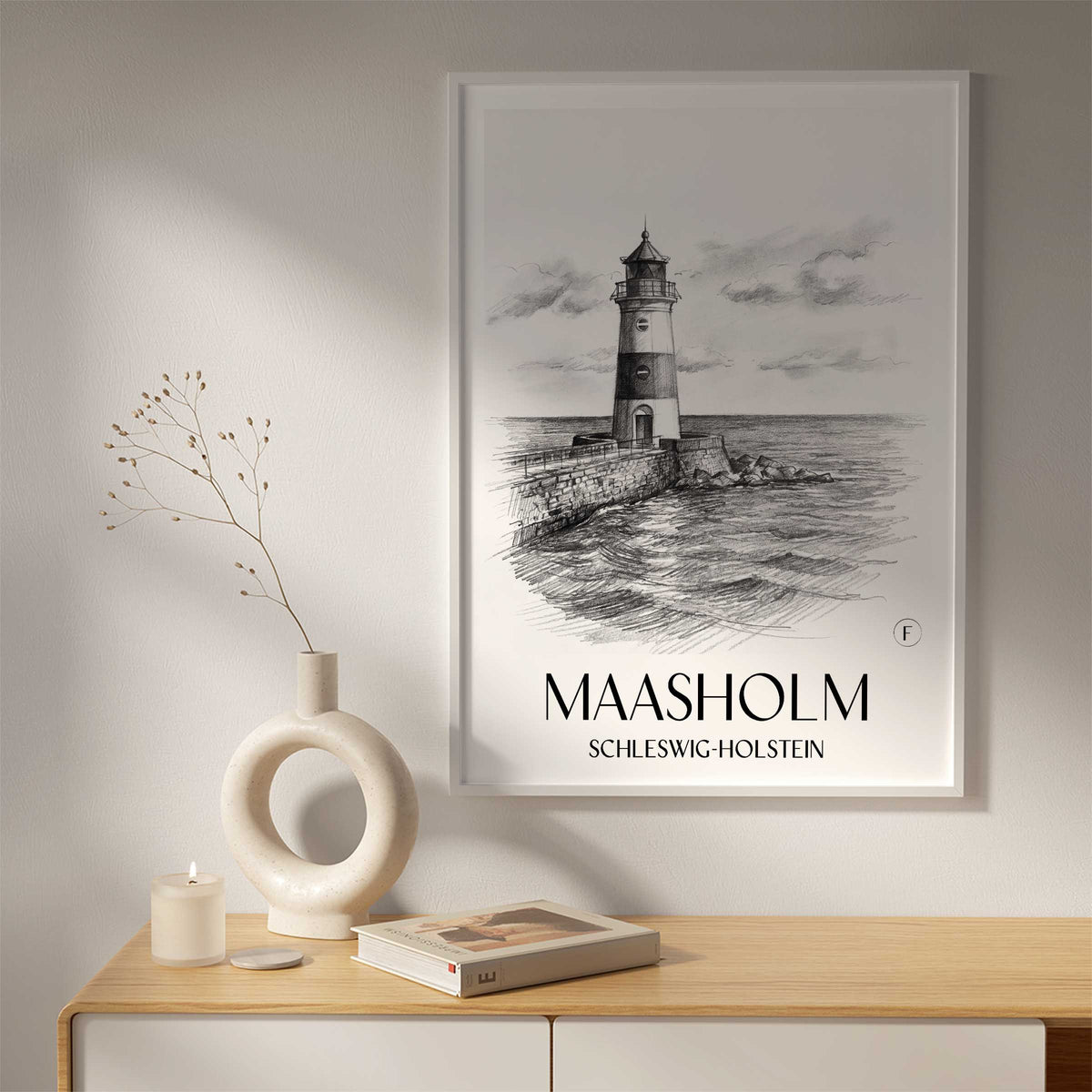 maasholm-schleswig-holstein-deutschland-poster-bleistift-zeichnung-drawing
