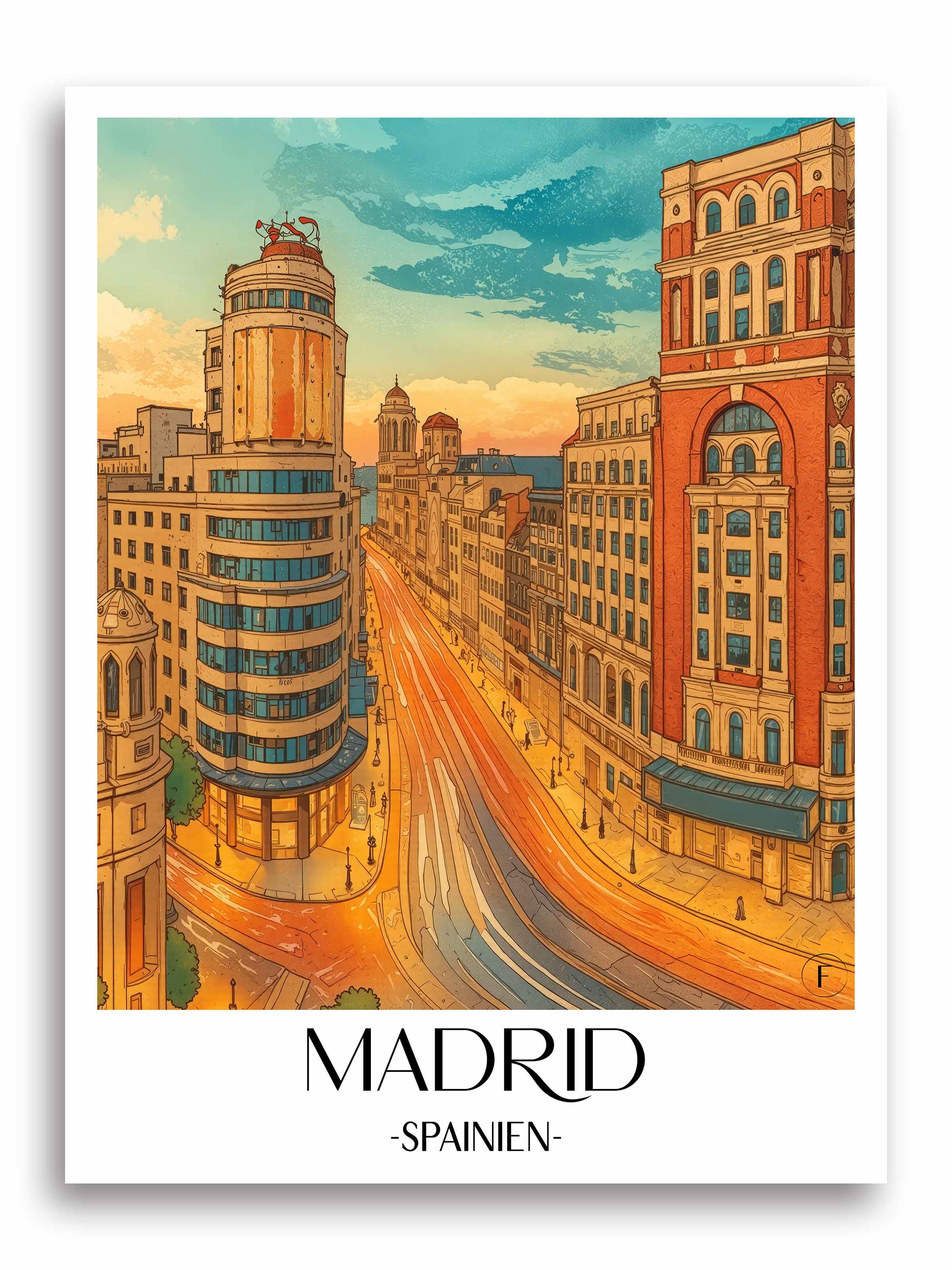 madrid-spanien-poster-aquarell