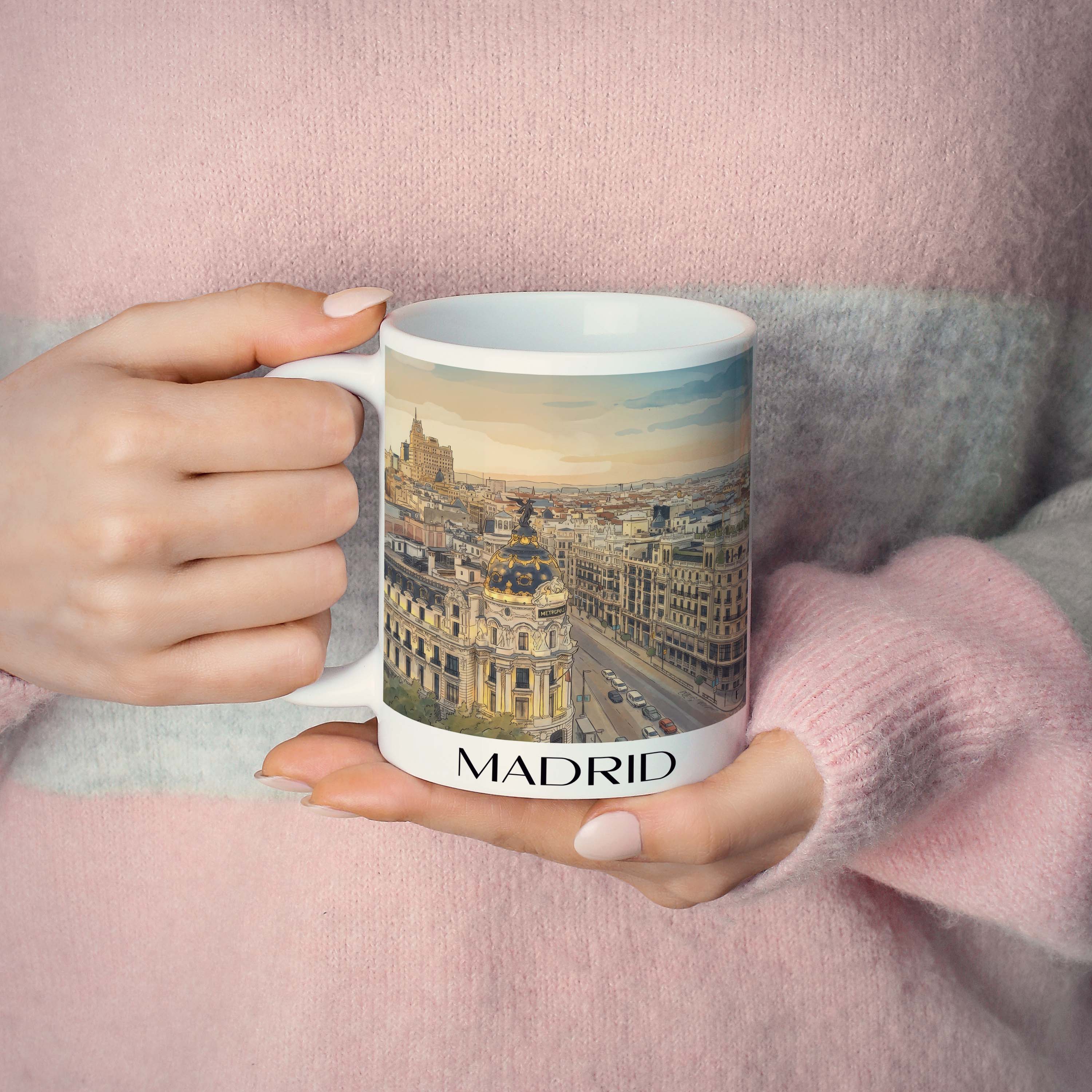 madrid-spanien-kaffeebecher-aquarell