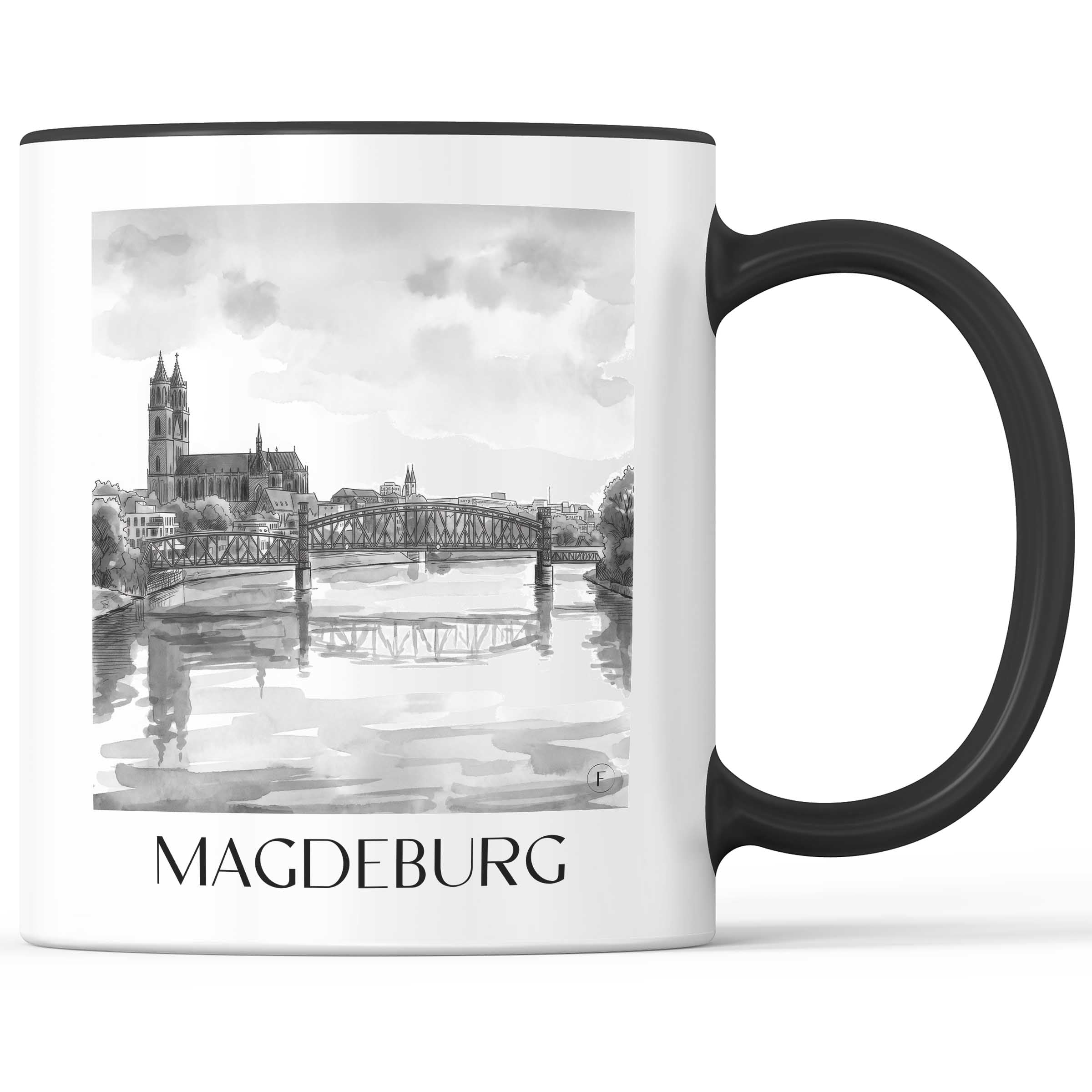 magdeburg-sachsen-anhalt-deutschland-kaffeebecher-aquarell-schwarz-weiss