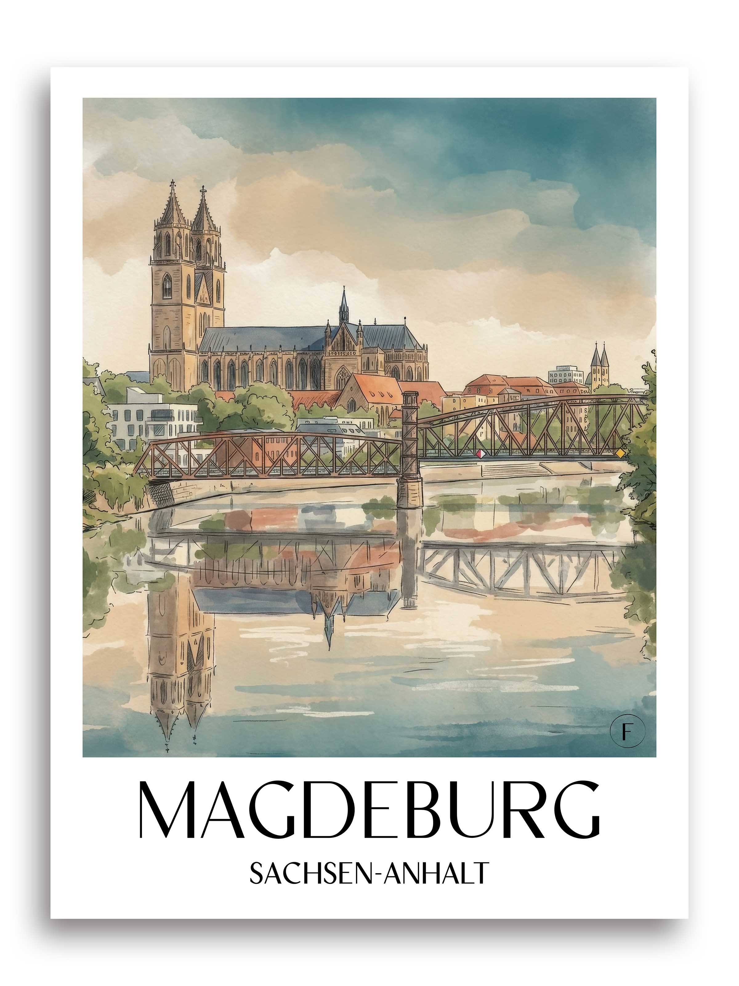 magdeburg-sachsen-anhalt-deutschland-poster-aquarell