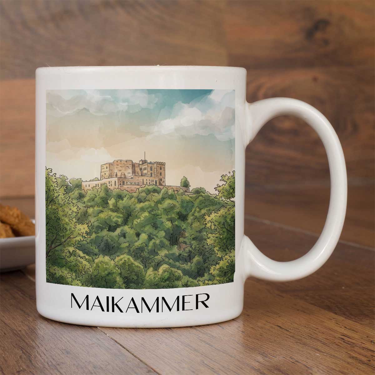maikammer-pfälzer-weinstraße-deutschland-kaffeebecher-aquarell