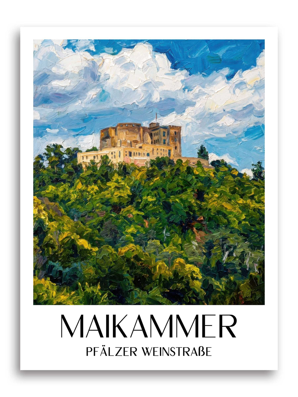 maikammer-pfälzer-weinstraße-deutschland-poster-oil-painting-oelgemaelde