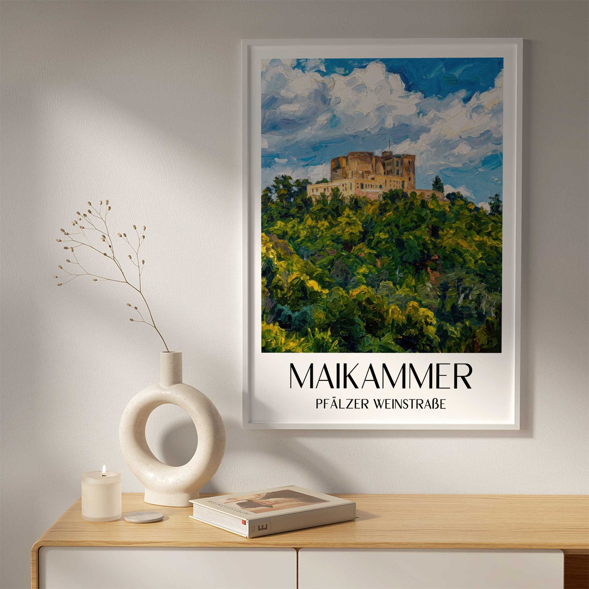 maikammer-pfälzer-weinstraße-deutschland-poster-oil-painting-oelgemaelde
