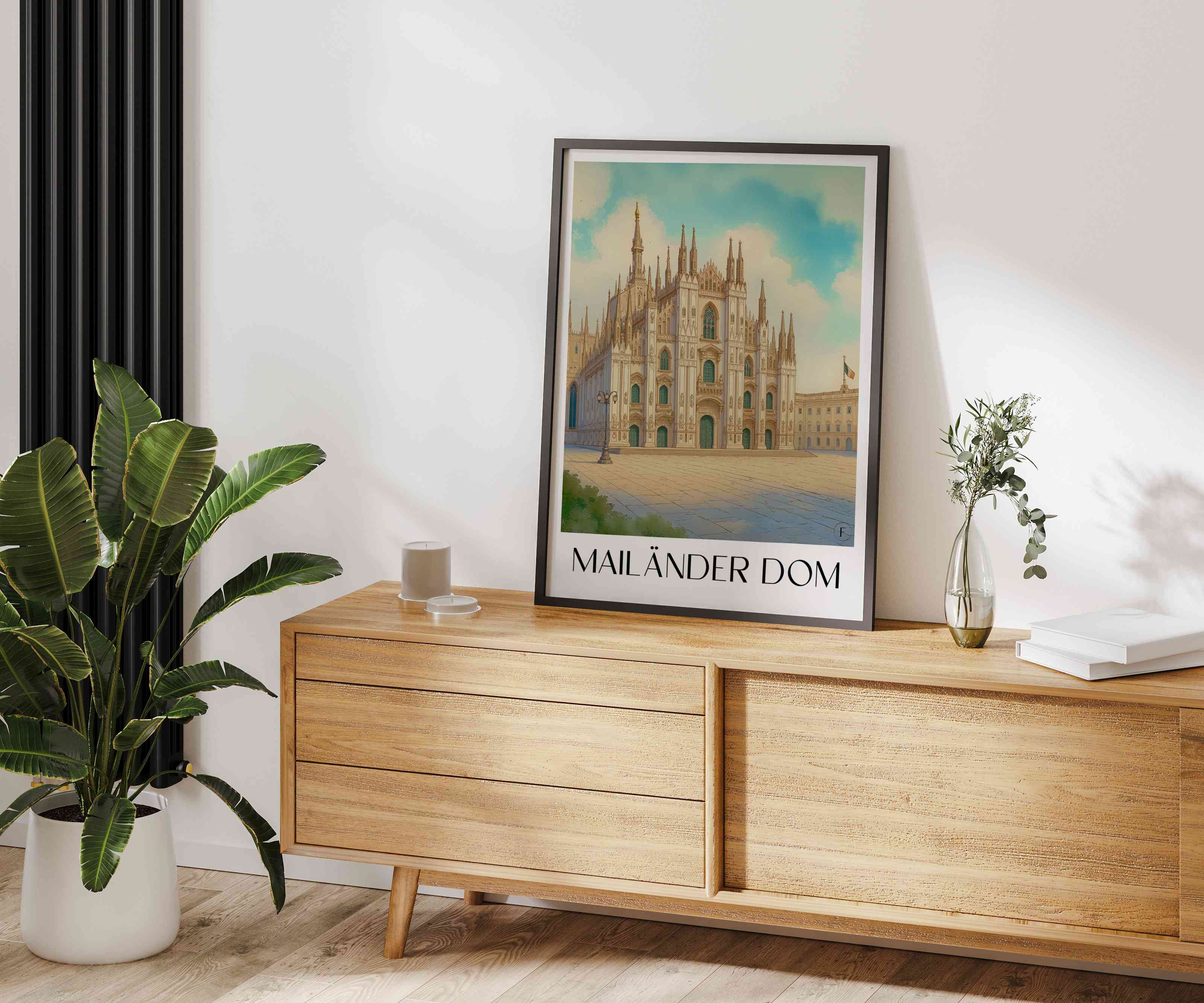mailänder-dom-italien-poster-aquarell