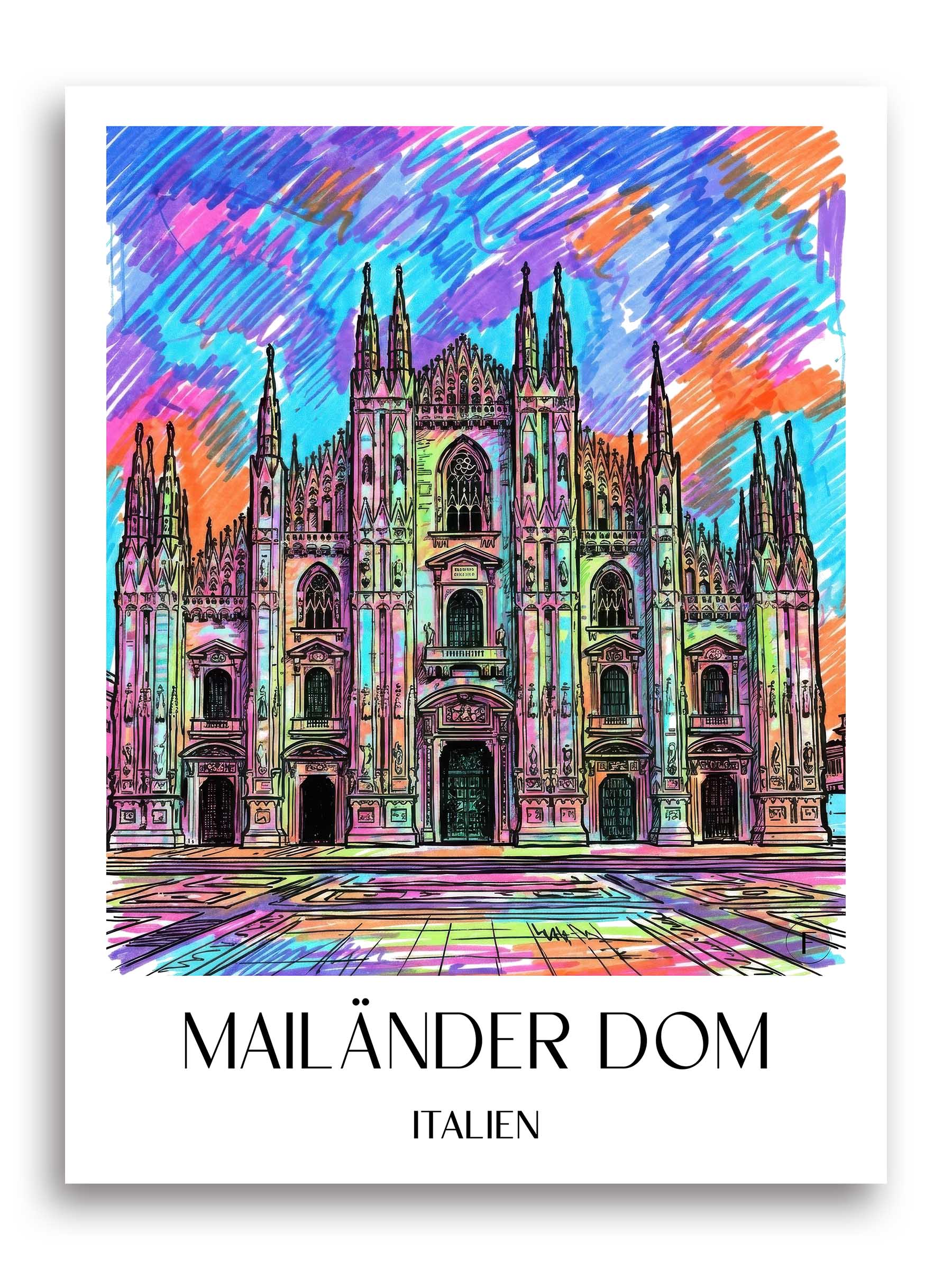 mailänder-dom-italien-poster-graffiti
