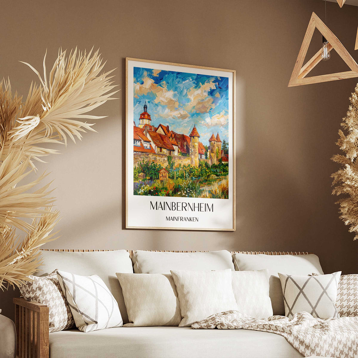 mainbernheim-mainfranken-deutschland-poster-oil-painting-oelgemaelde