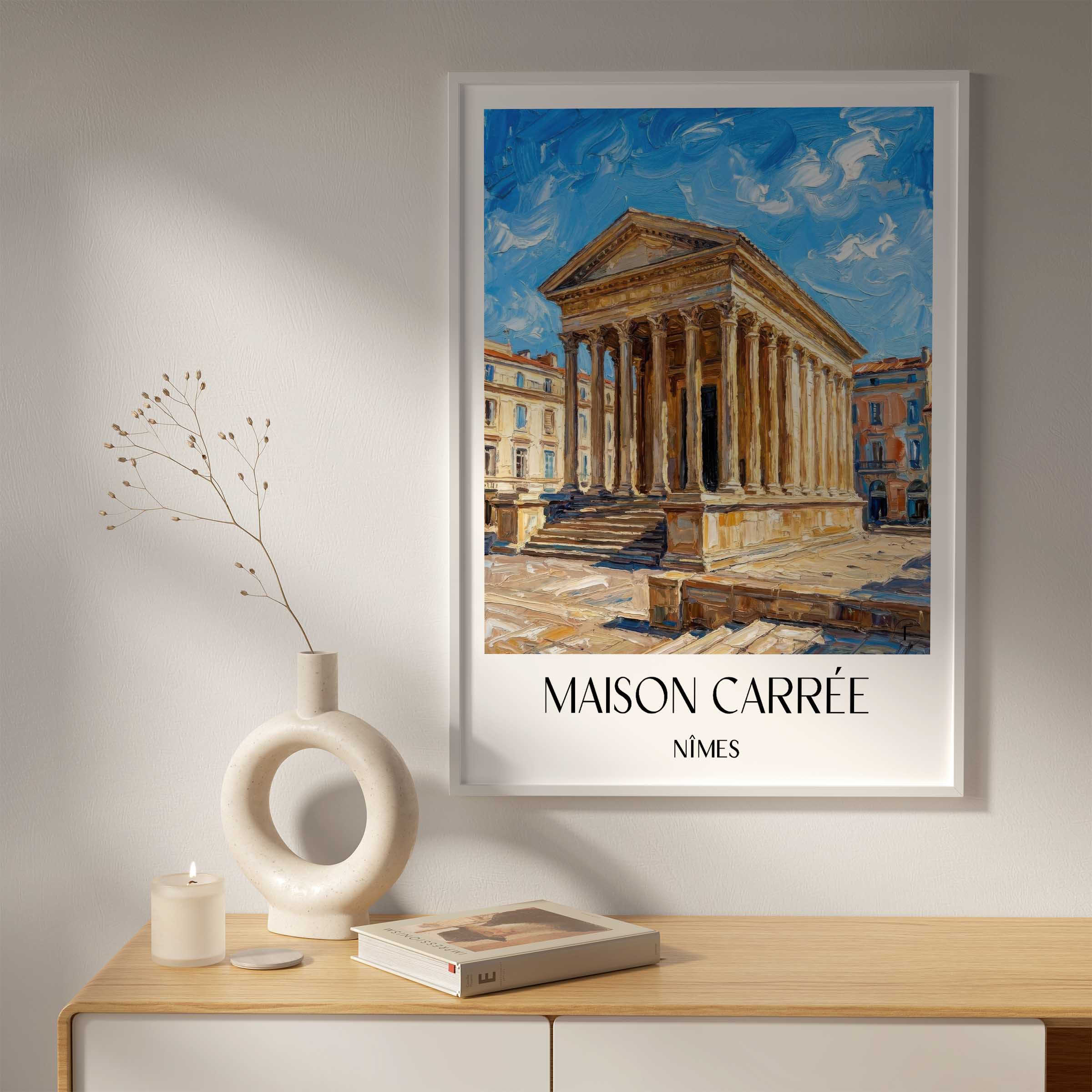 maison-carrée-nîmes-frankreich-poster-oil-painting-oelgemaelde