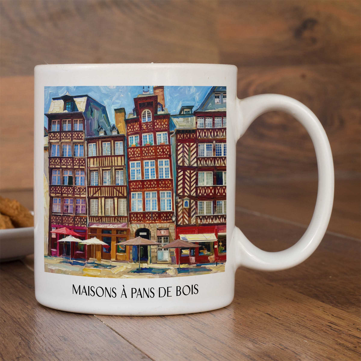 maisons-à-pans-de-bois-rennes-frankreich-kaffeebecher-oil-painting-oelgemaelde