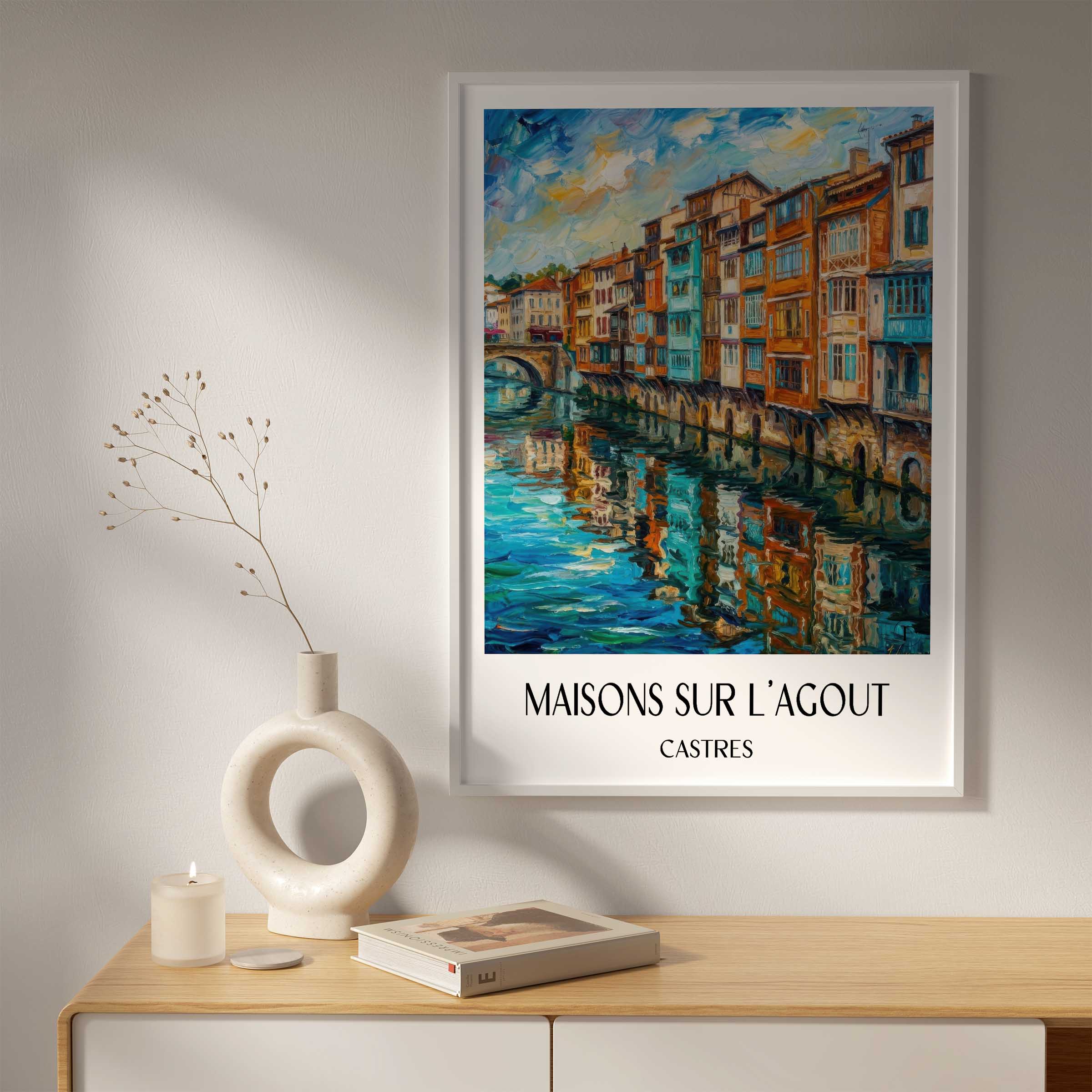 maisons-sur-l'agout-castres--frankreich-poster-oil-painting-oelgemaelde