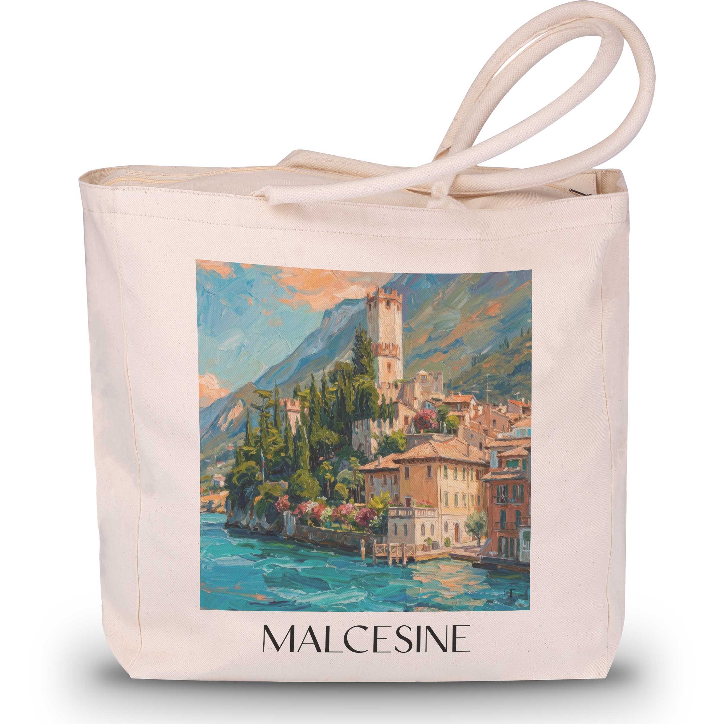 malcesine-venetien-italien-einkaufstasche-oil-painting-oelgemaelde