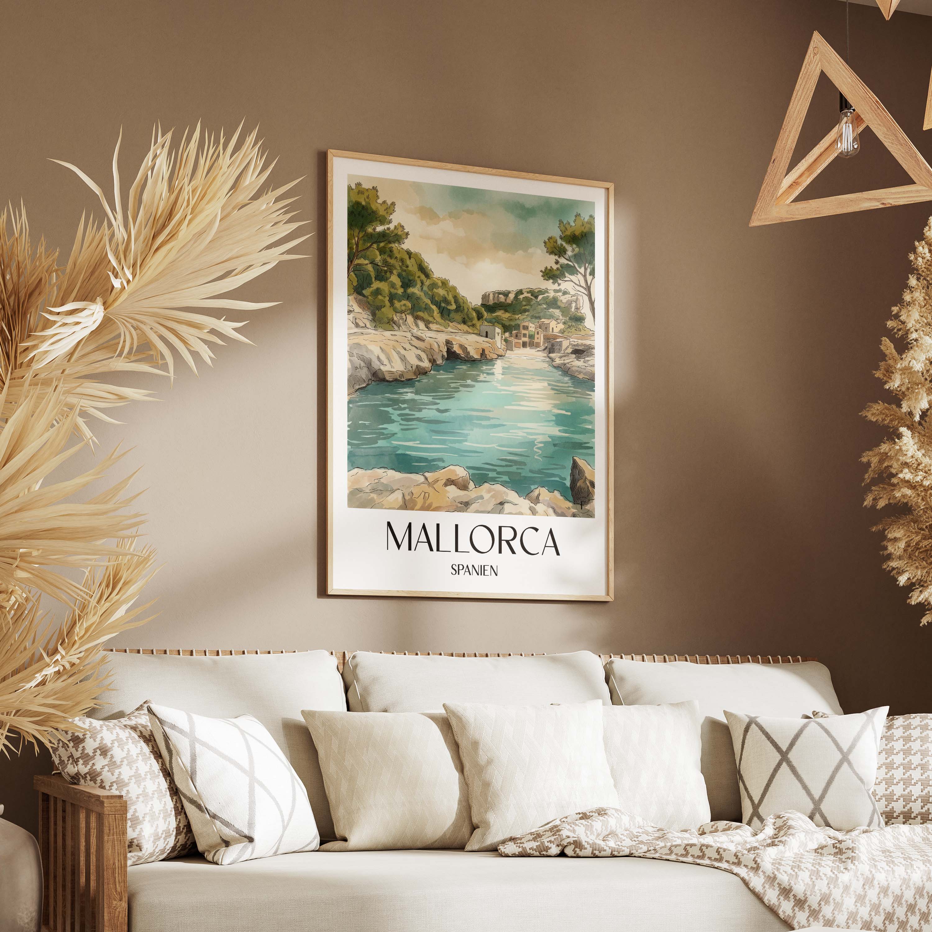 mallorca-spanien-poster-aquarell