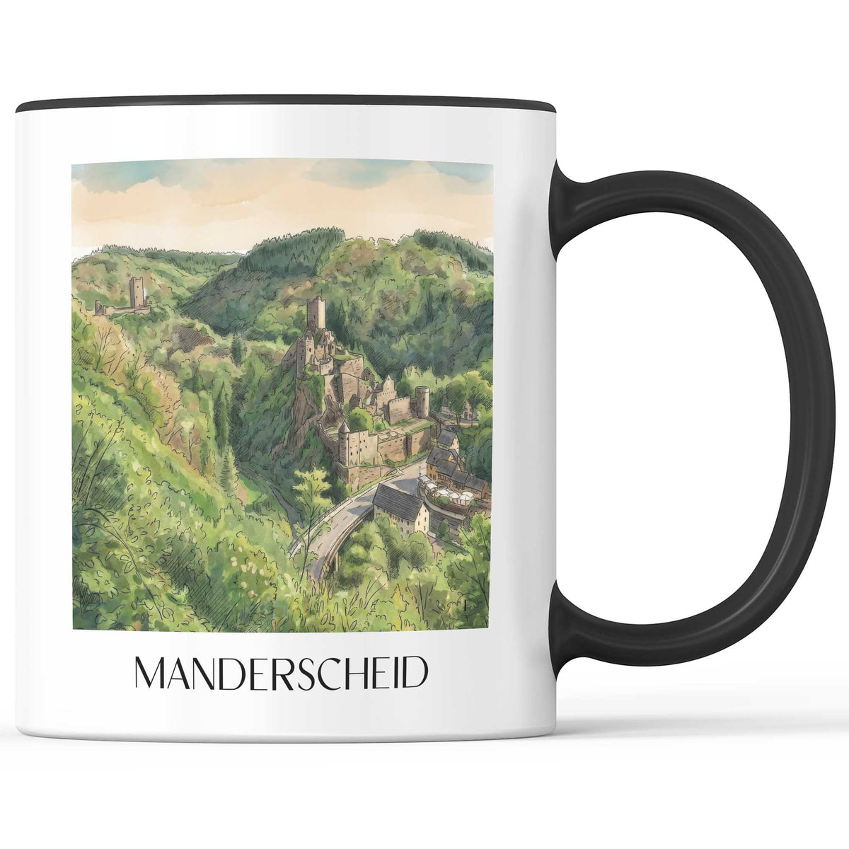 manderscheid-vulkaneifel-deutschland-kaffeebecher-aquarell