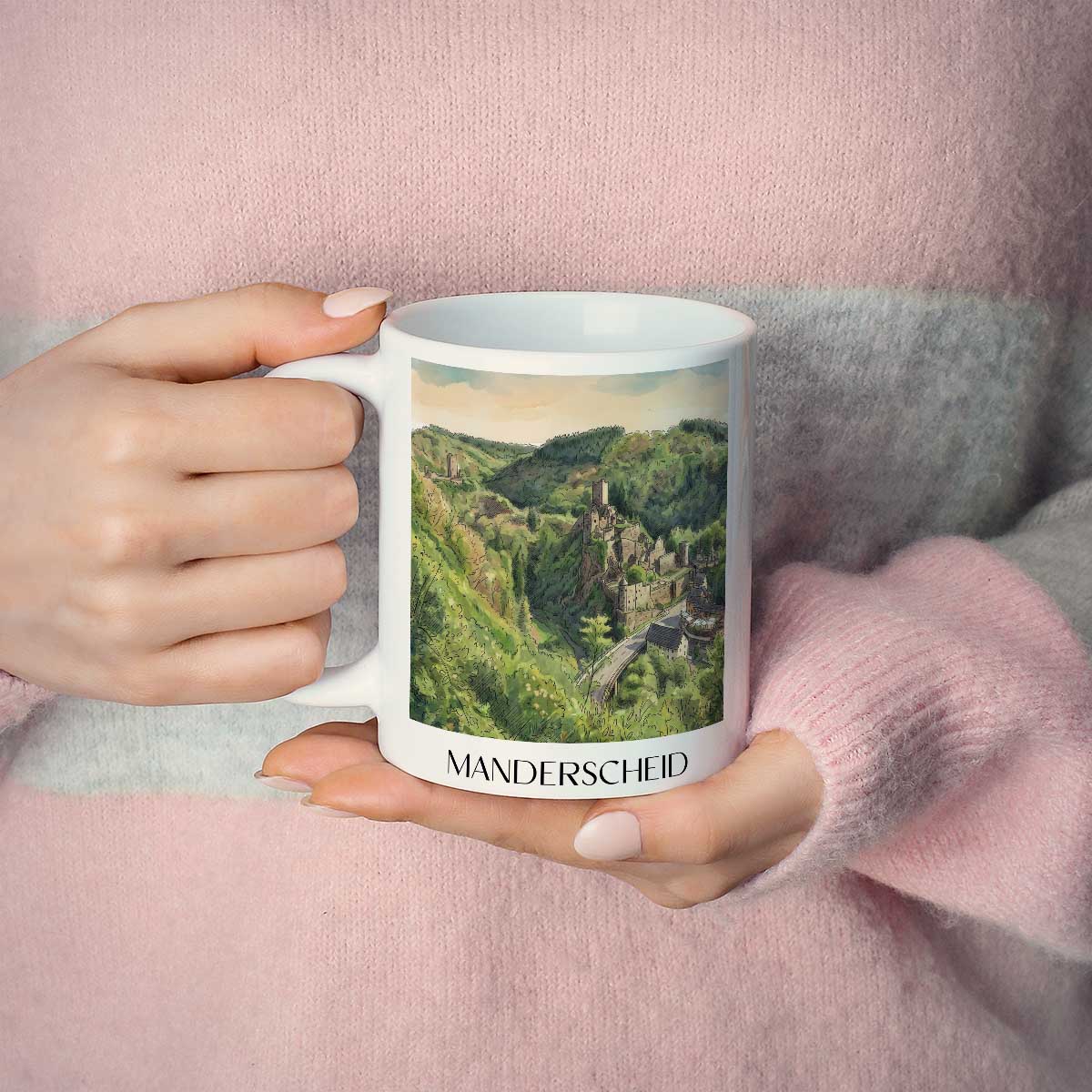 manderscheid-vulkaneifel-deutschland-kaffeebecher-aquarell