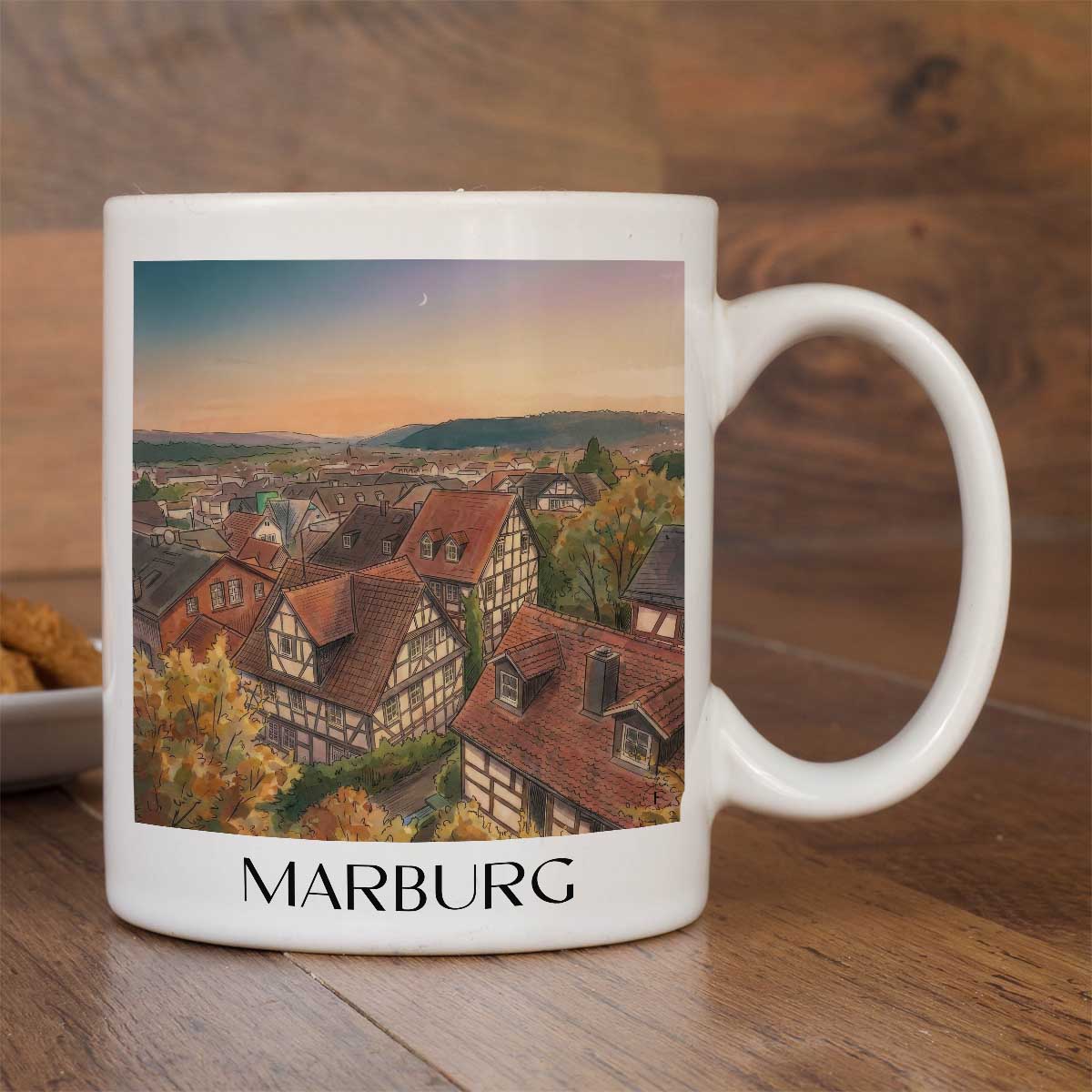 marburg-hessen-deutschland-kaffeebecher-aquarell