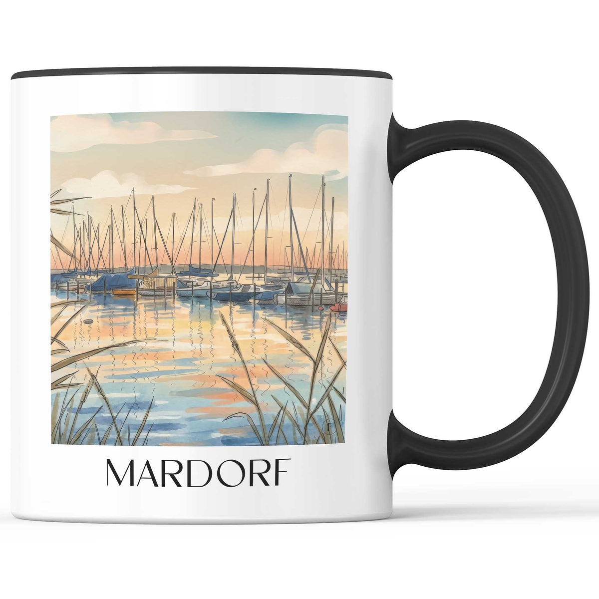 mardorf-steinhuder-meer-deutschland-kaffeebecher-aquarell