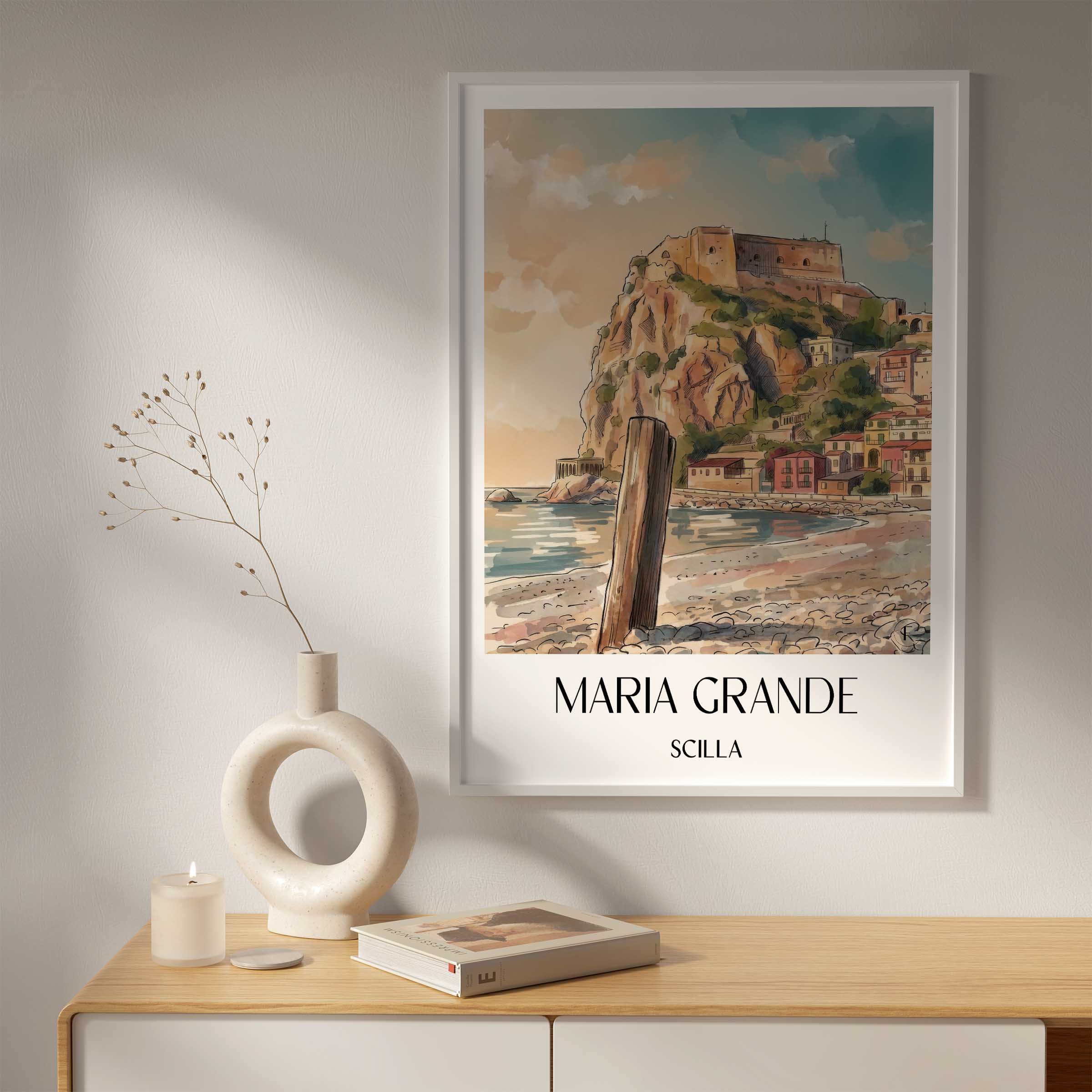 maria-grande--scilla-italien-poster-aquarell