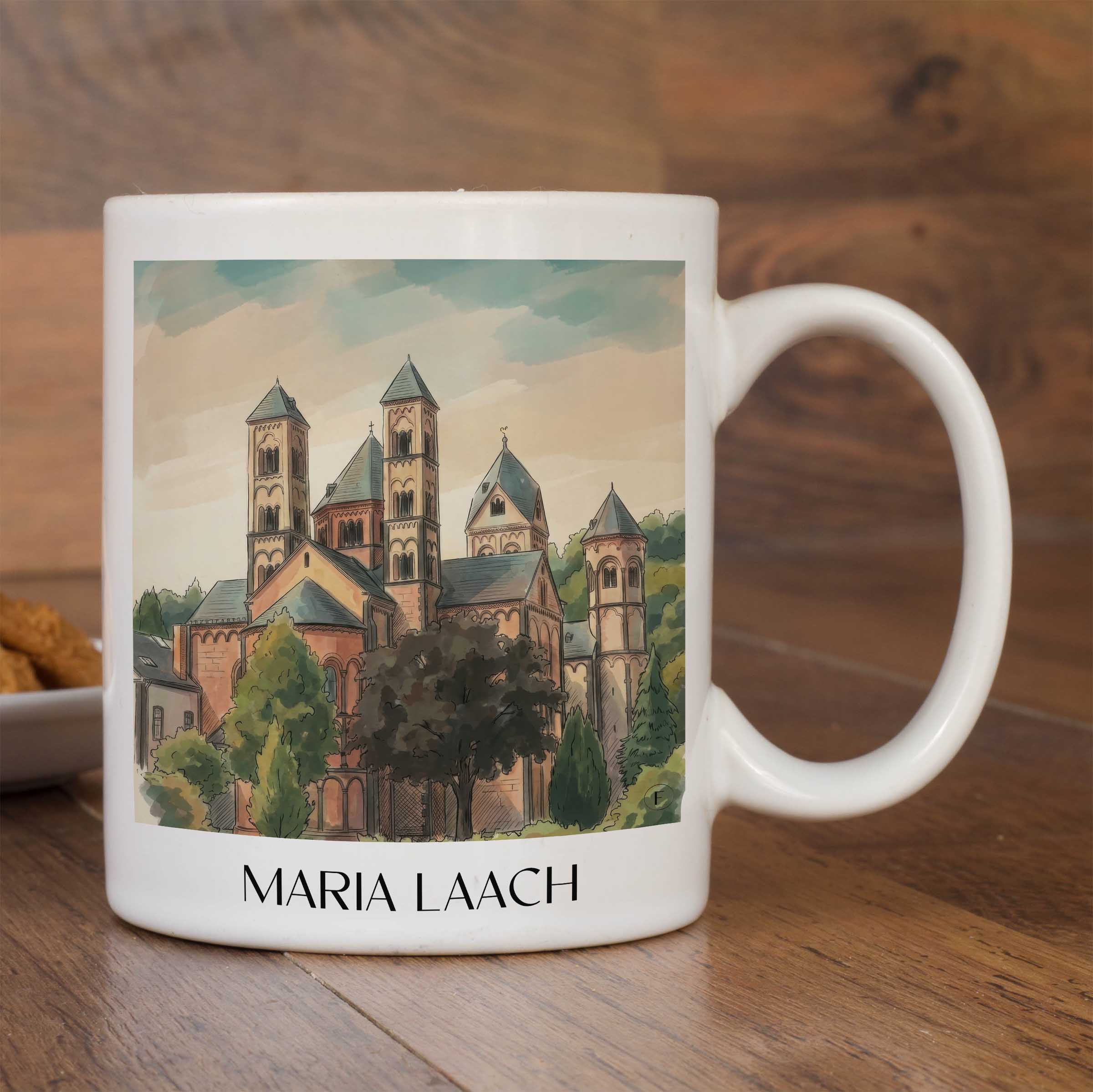 maria-laach-eifel-deutschland-kaffeebecher-aquarell
