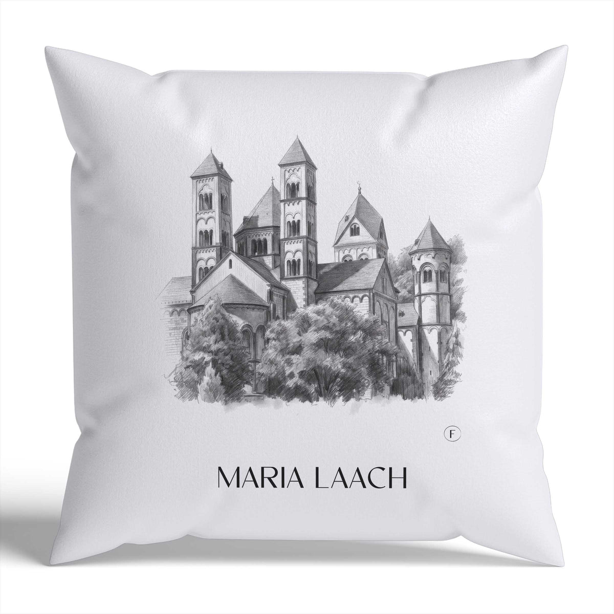 maria-laach-eifel-deutschland-kissenbezug-bleistift-zeichnung-drawing