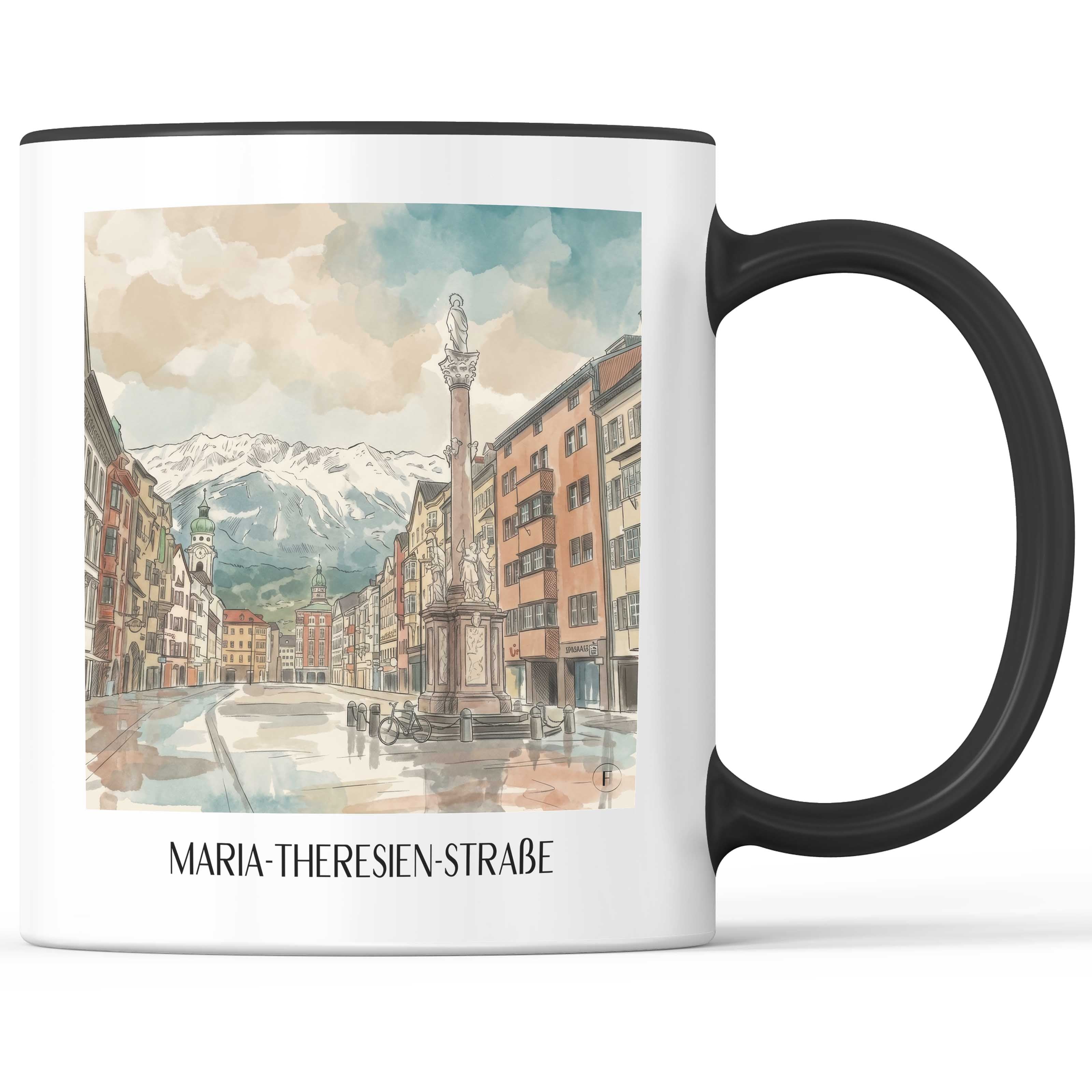 maria-theresien-straße-innsbruck-österreich-kaffeebecher-aquarell
