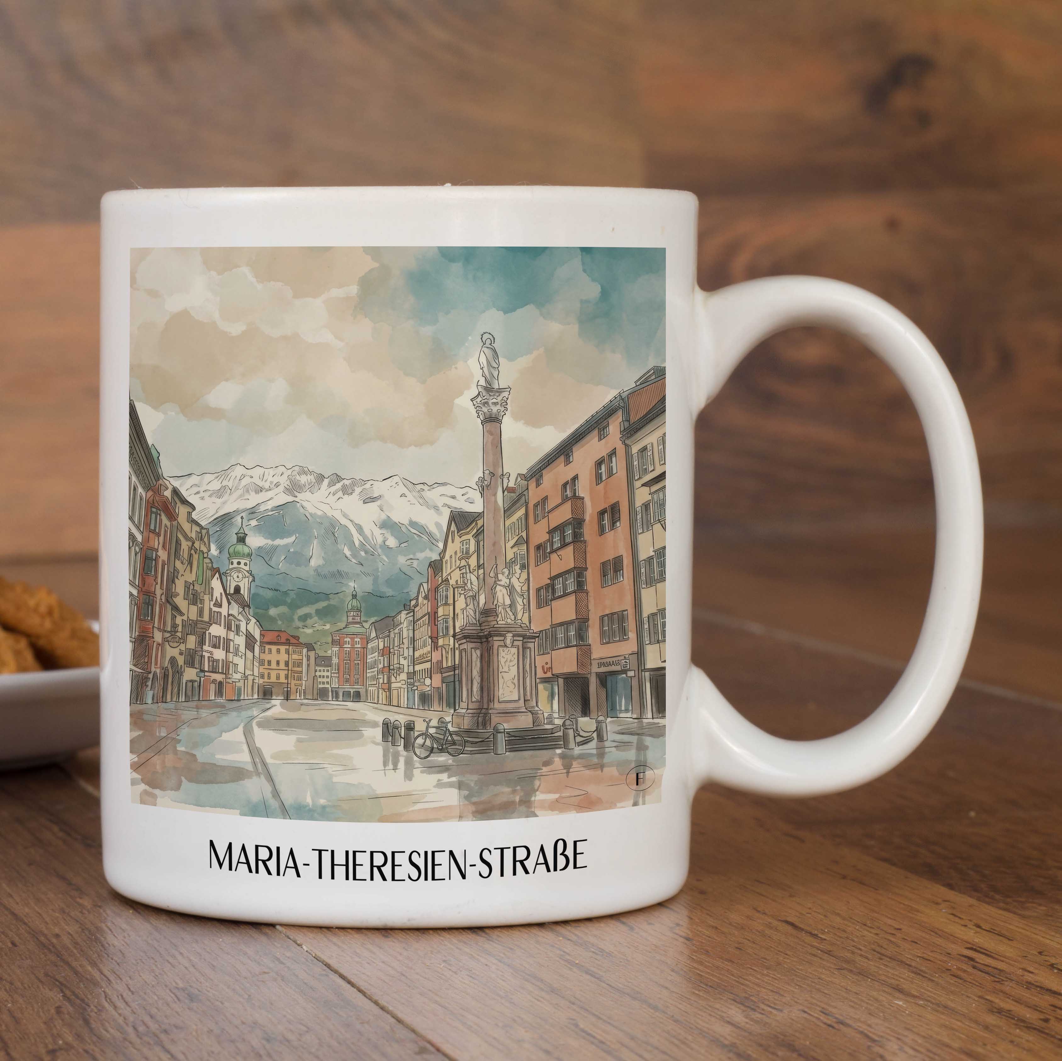 maria-theresien-straße-innsbruck-österreich-kaffeebecher-aquarell
