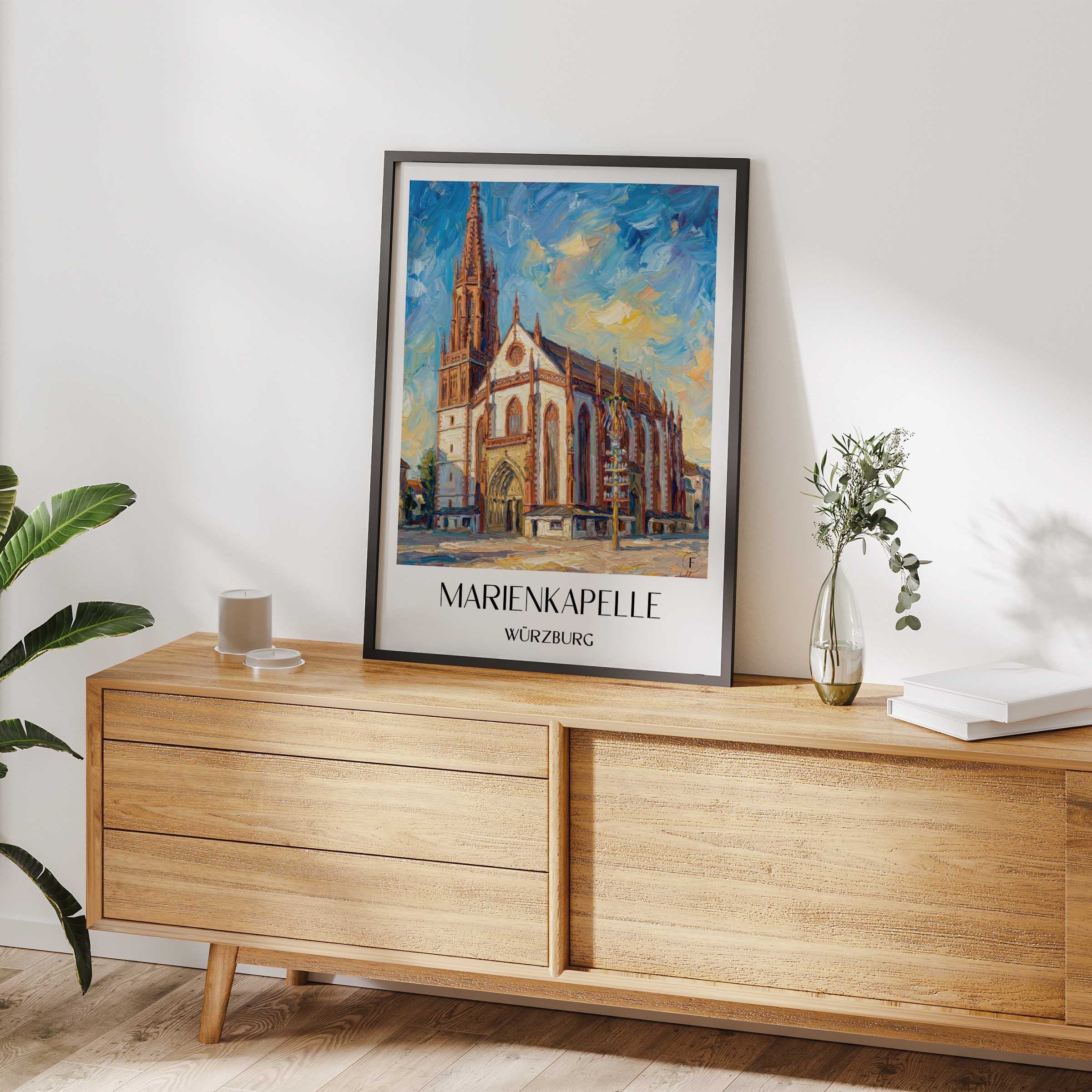 marienkapelle-würzburg-deutschland-poster-oil-painting-oelgemaelde