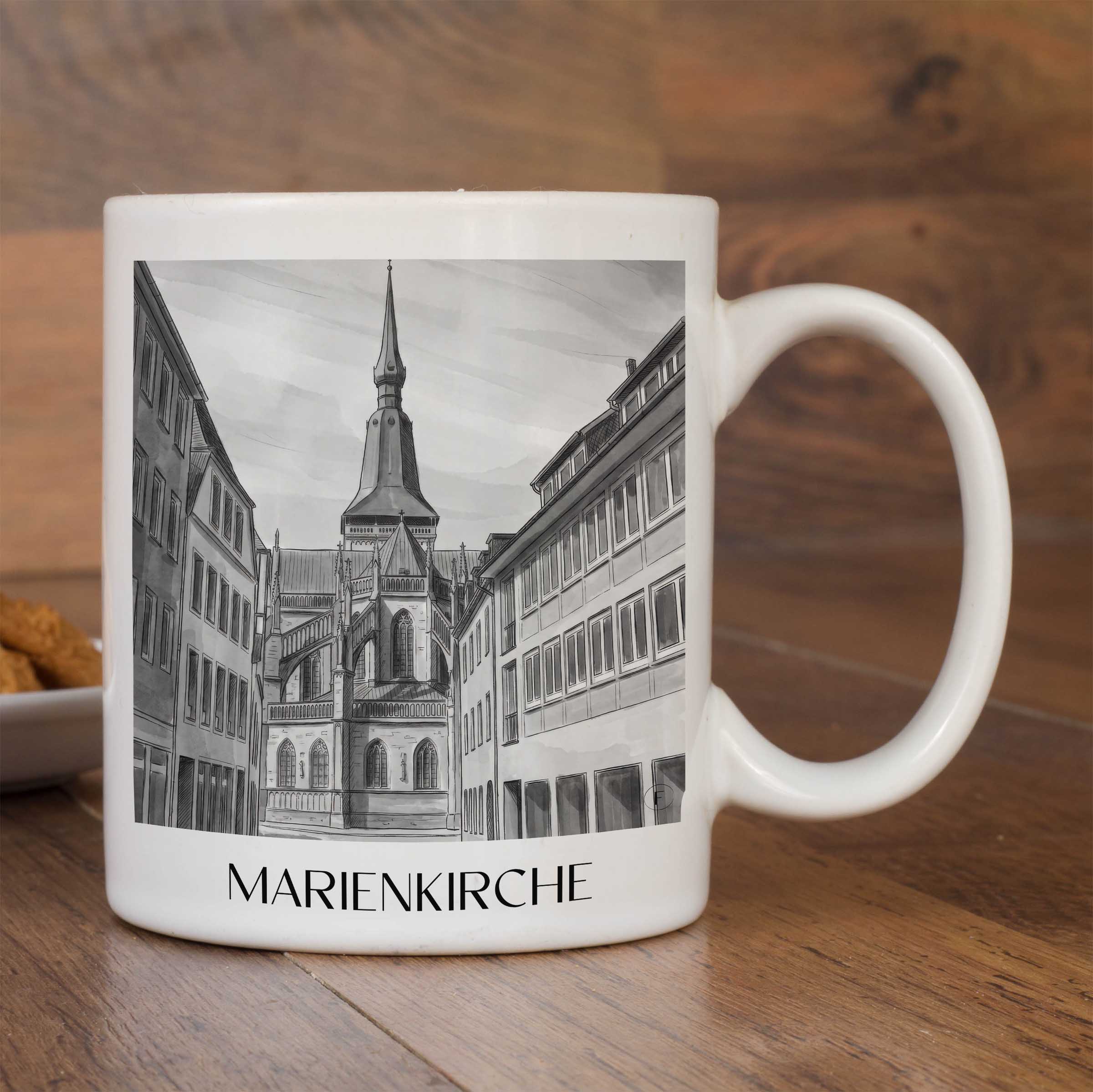 marienkirche-osnabrück-deutschland-kaffeebecher-aquarell-schwarz-weiss