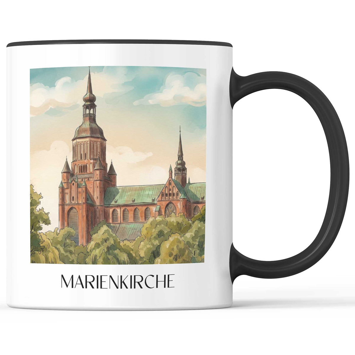 marienkirche-stralsund-deutschland-kaffeebecher-aquarell
