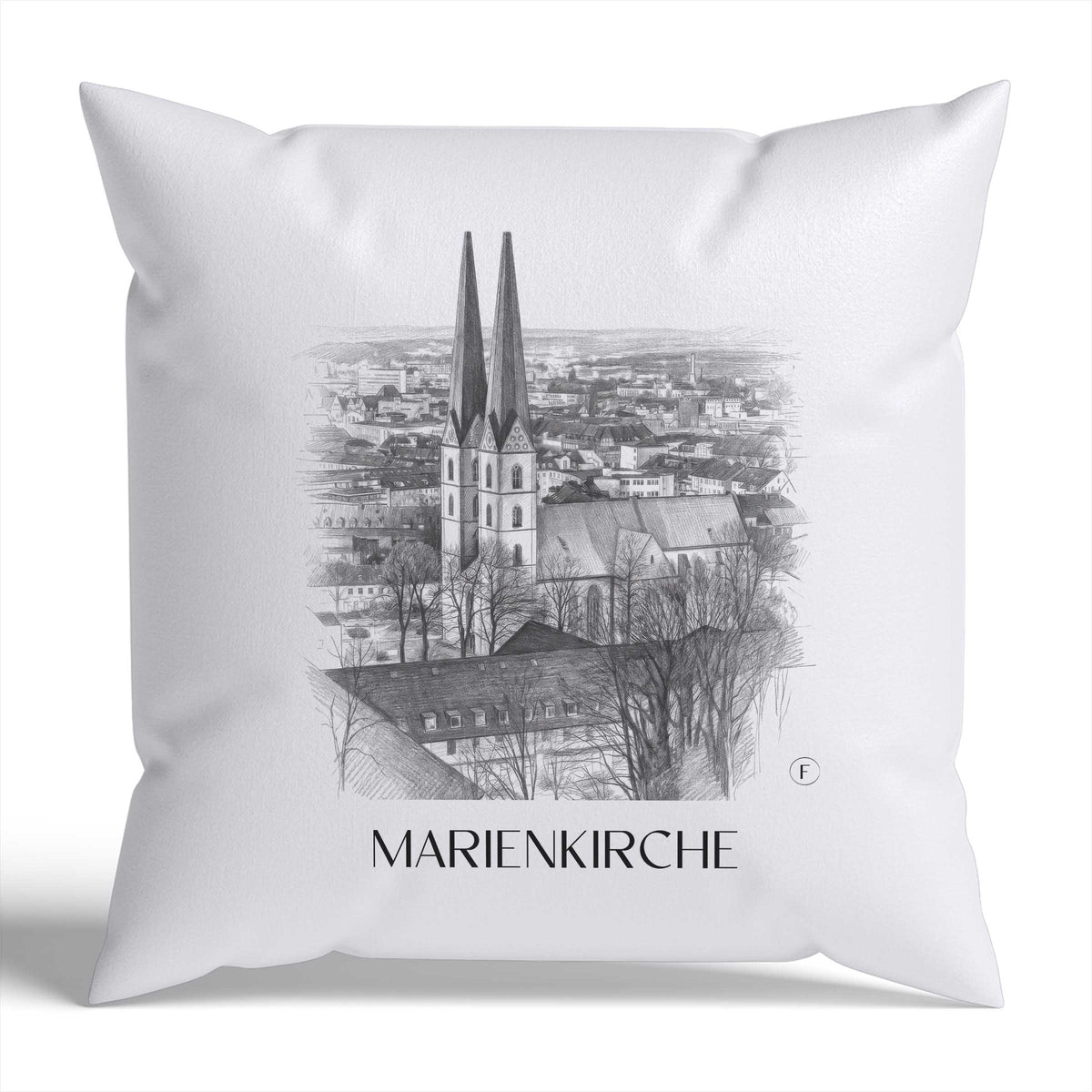marienkirche-bielefeld-deutschland-kissenbezug-bleistift-zeichnung-drawing