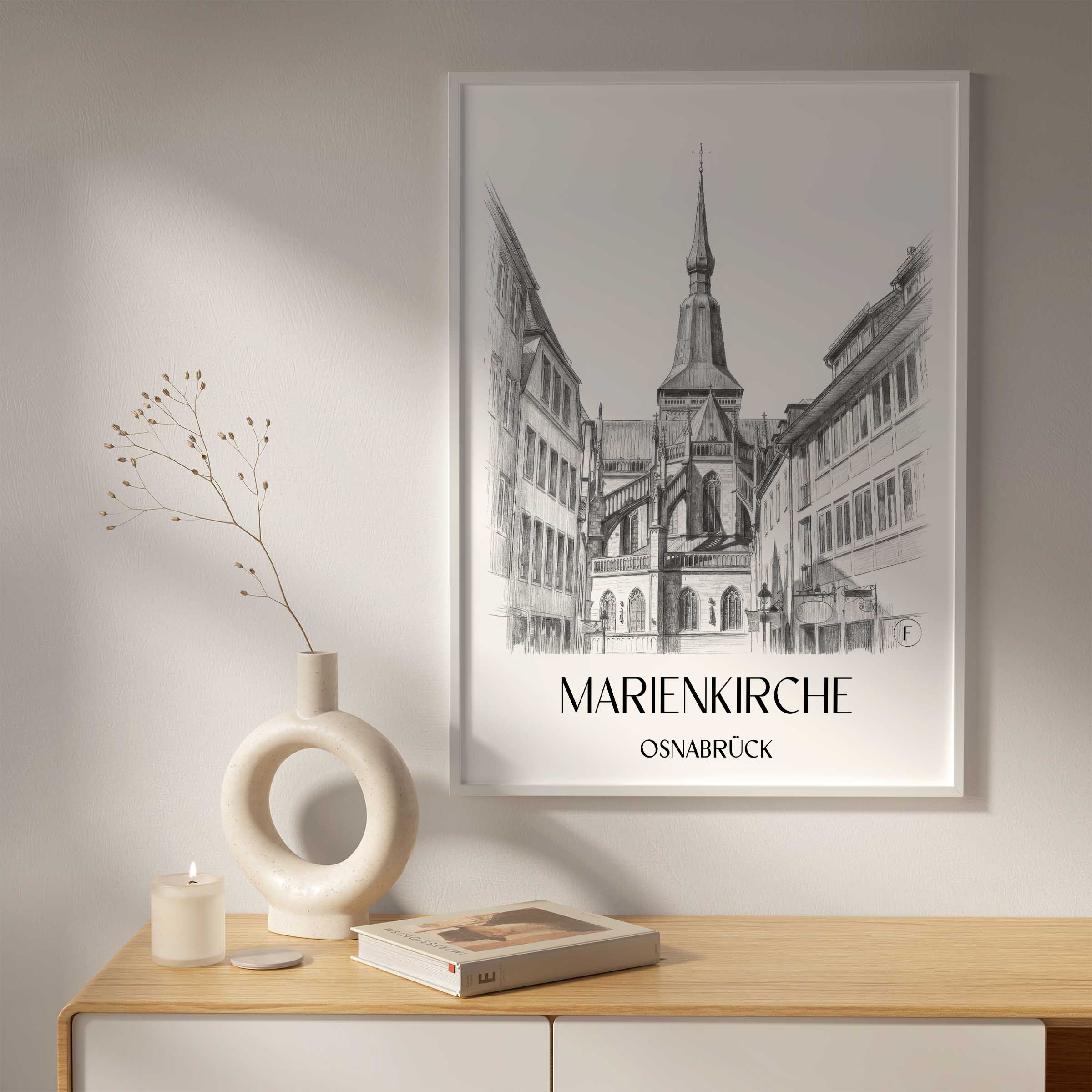 marienkirche-osnabrück-deutschland-poster-bleistift-zeichnung-drawing