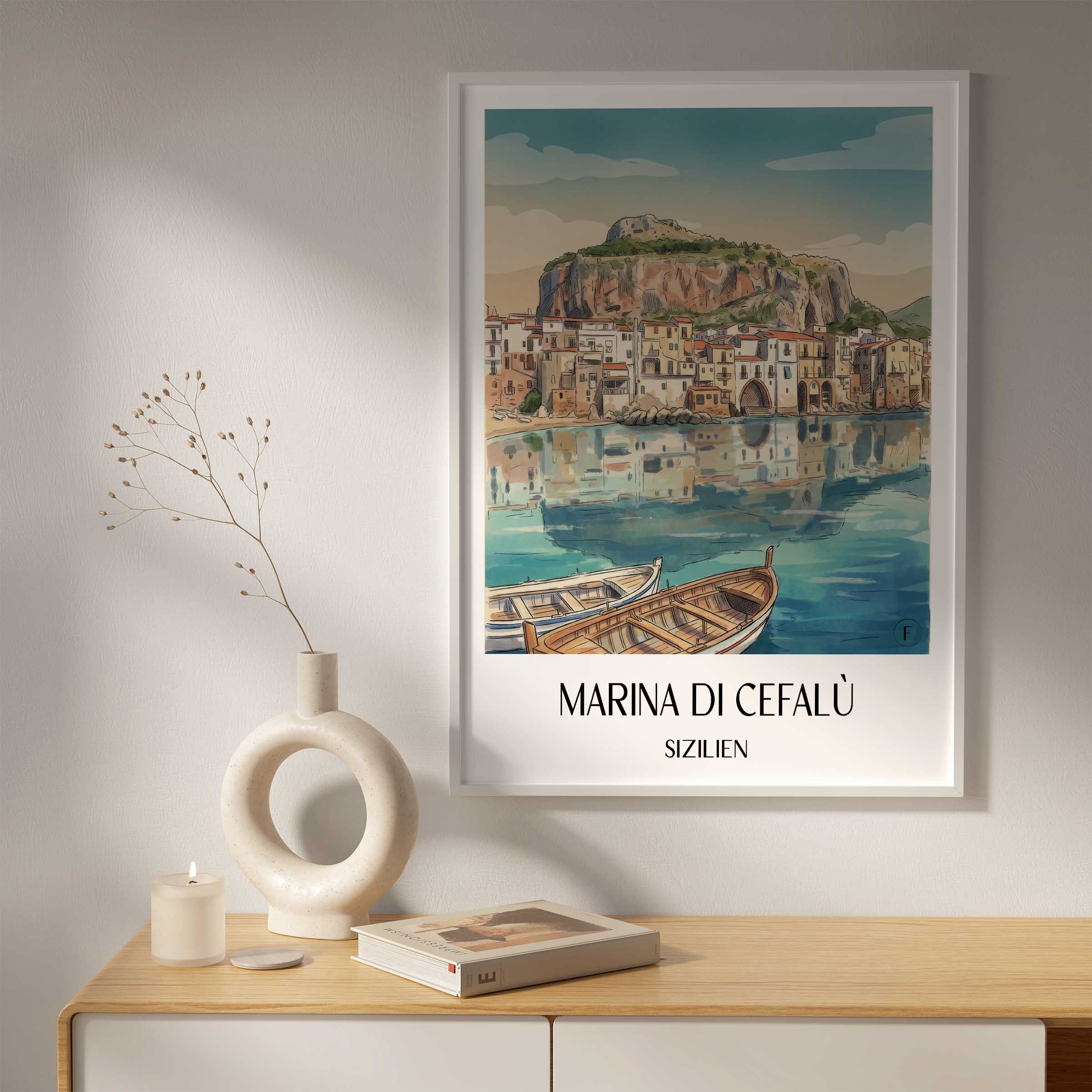 marina-di-cefalù-sizilien-italien-poster-aquarell