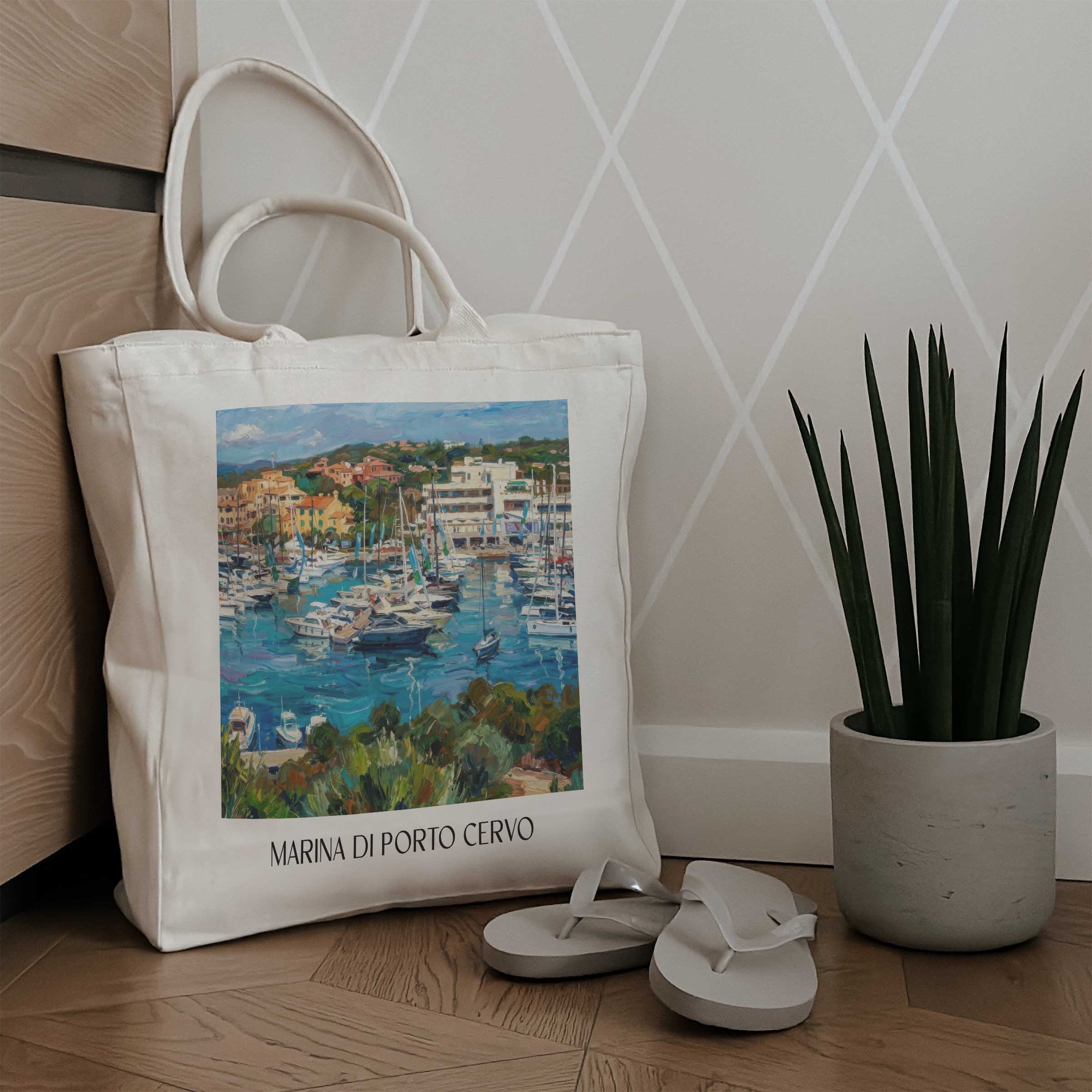 marina-di-porto-cervo-sardinien-italien-einkaufstasche-oil-painting-oelgemaelde